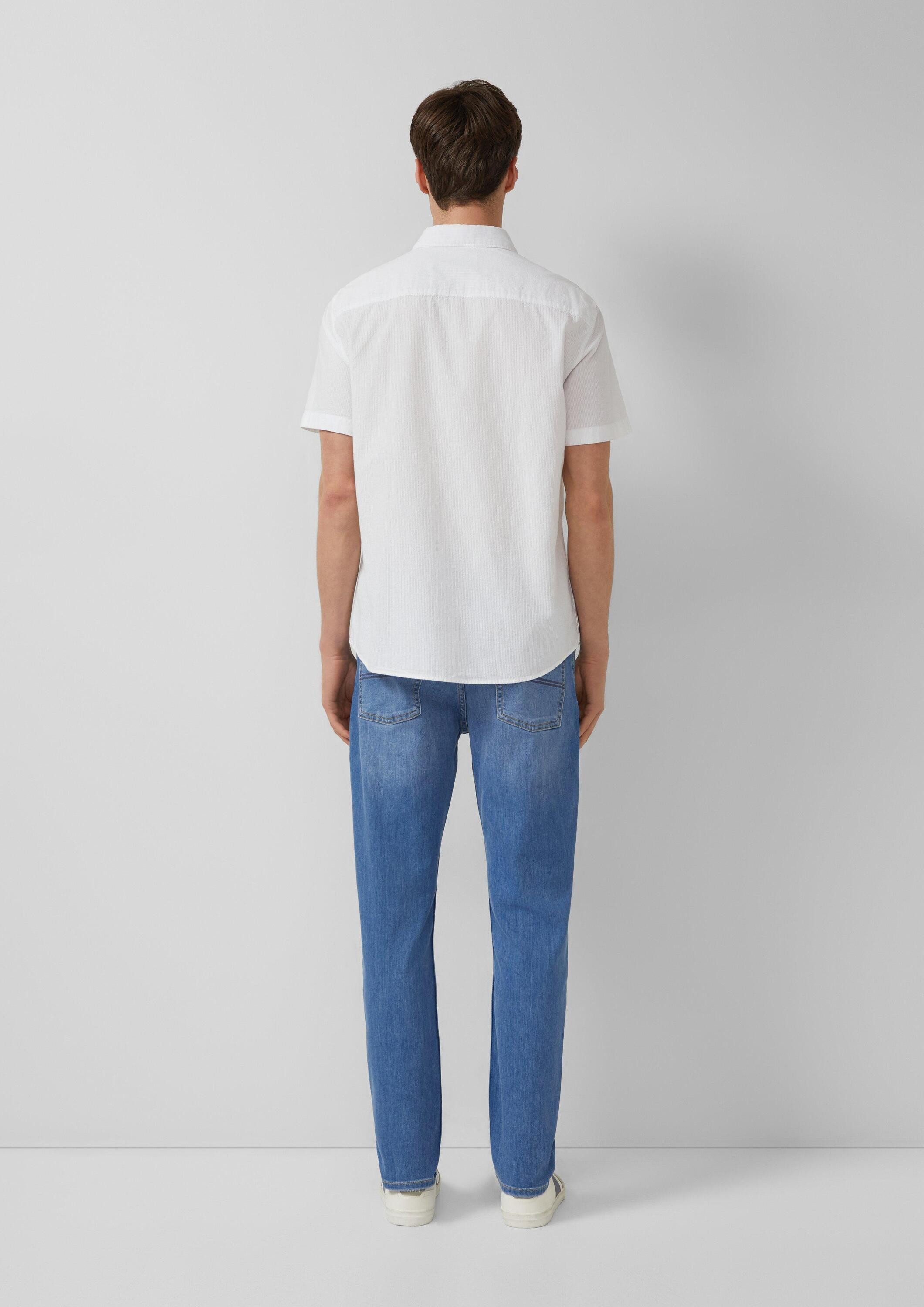 s.Oliver Kurzarmhemd Hemd Regular Fit: Strukturiertes Kurzarmhemd mit Brusttaschen