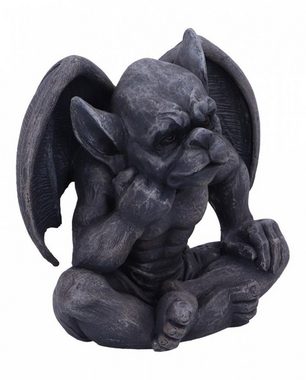 Horror-Shop Dekofigur Nachdenkliche Gargoyle Figur mit gespannten Flügel