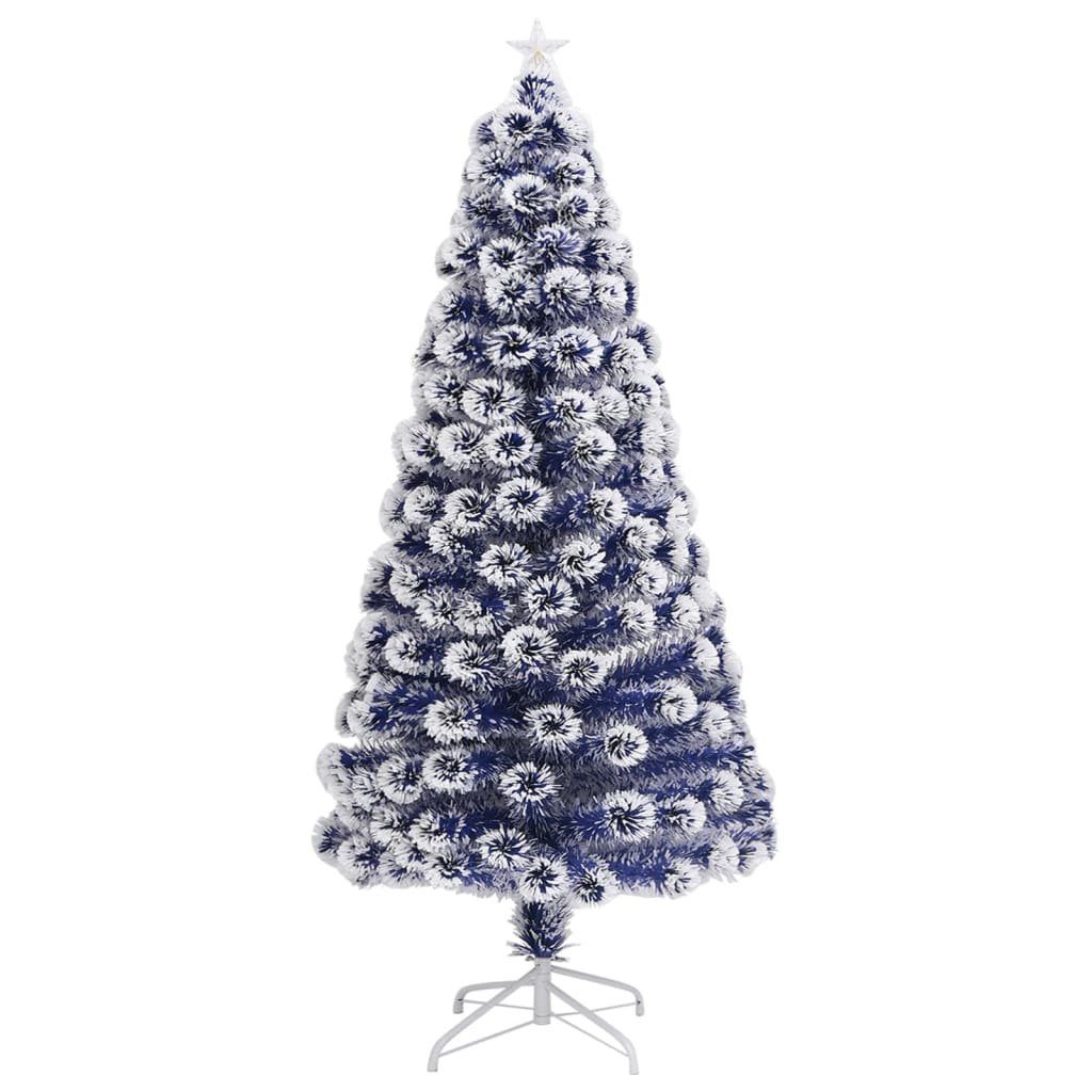 vidaXL Künstlicher Weihnachtsbaum Künstlicher Weihnachtsbaum mit Beleuchtung 120 cm Glasfaser