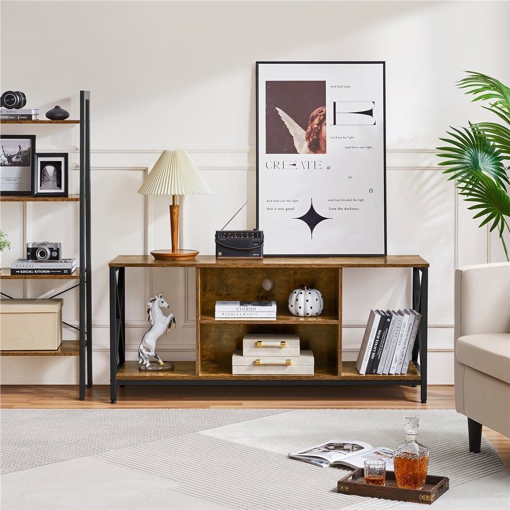 Yaheetech TV-Schrank 106×40×50,5cm, 2 offene Ablagefächer, günstig online kaufen