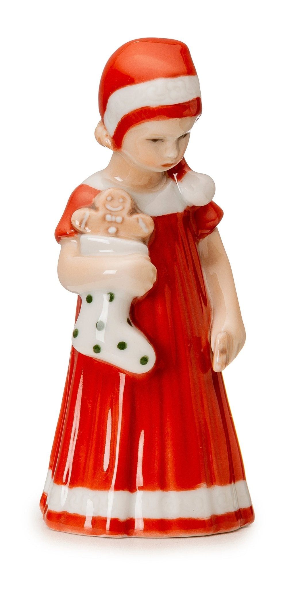 ROYAL COPENHAGEN Dekofigur Royal Copenhagen Weihnachten 'Elsa mit Mini-Socke - rot'