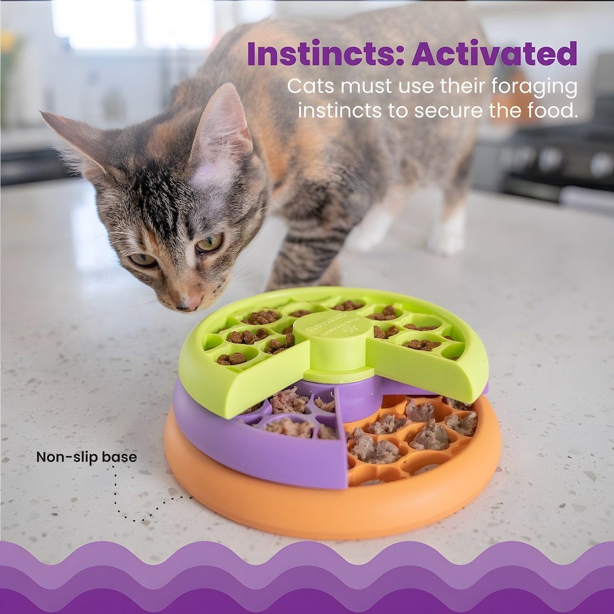 Nina Ottosson Tier-Intelligenzspielzeug Kitty Lickin' Layers günstig online kaufen