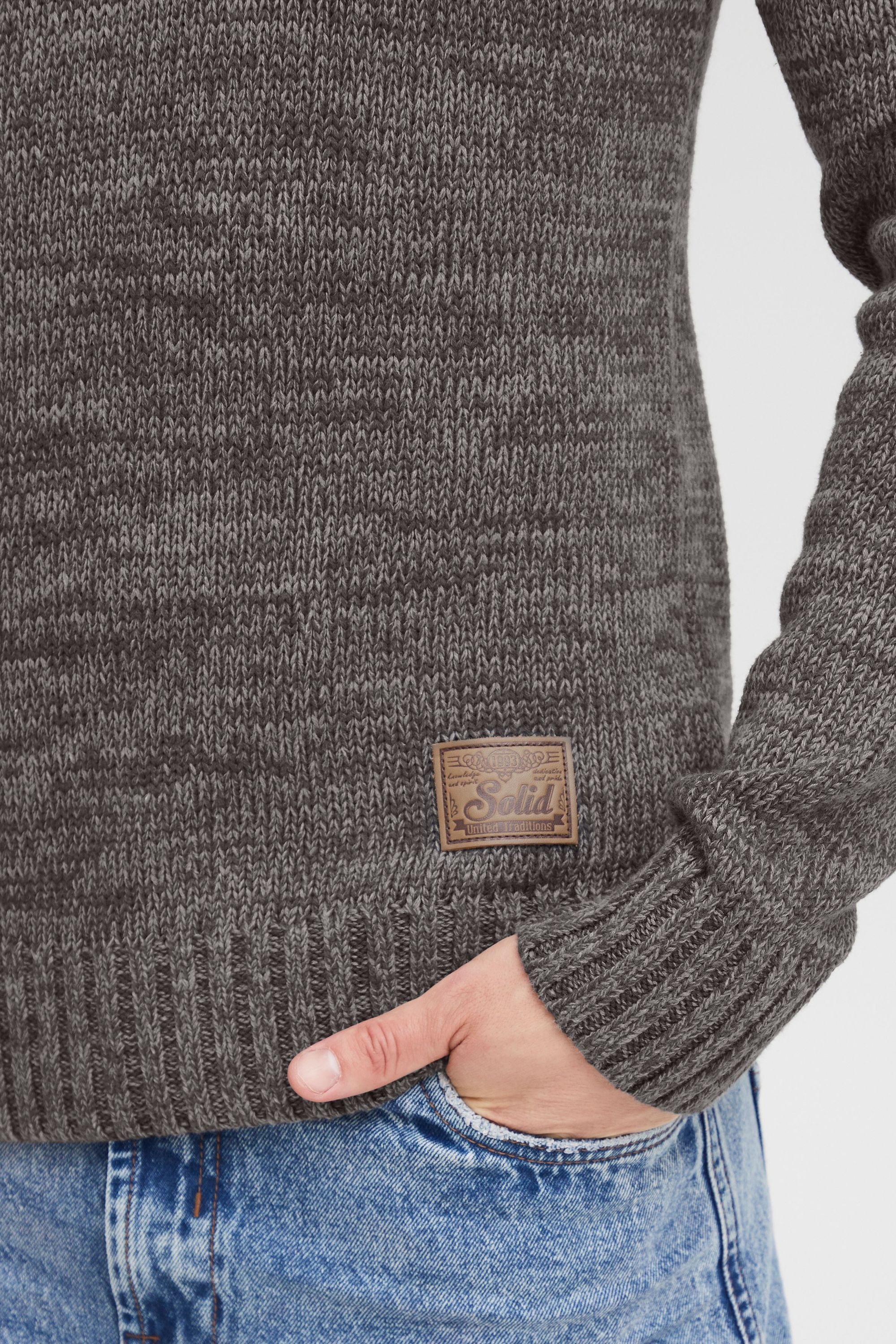 !Solid Strickpullover SDPhil Strickpulli in Melange-Optik