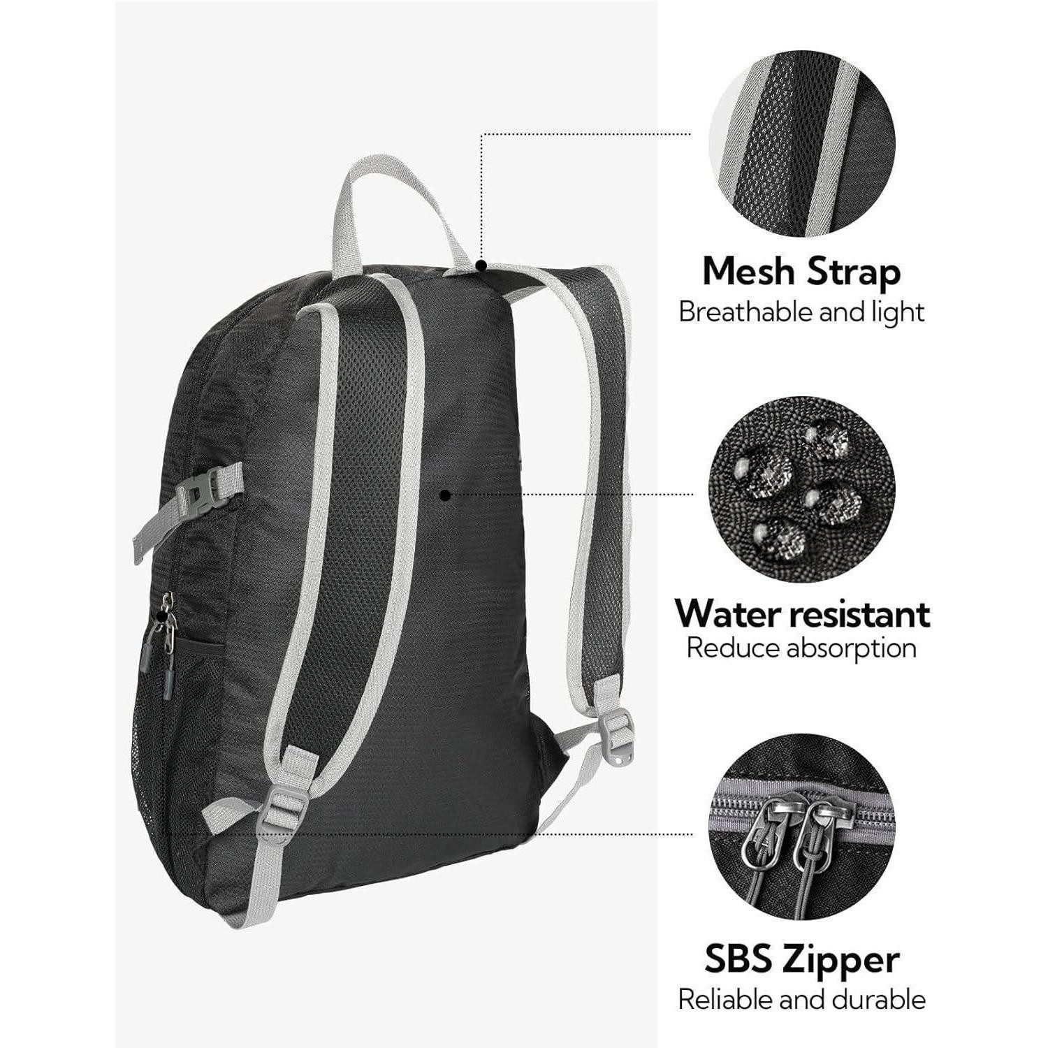 LuxusKollektion Wanderrucksack Ultraleichter Faltbarer Rucksack: 20L Outdoor Trekking Sportlicher
