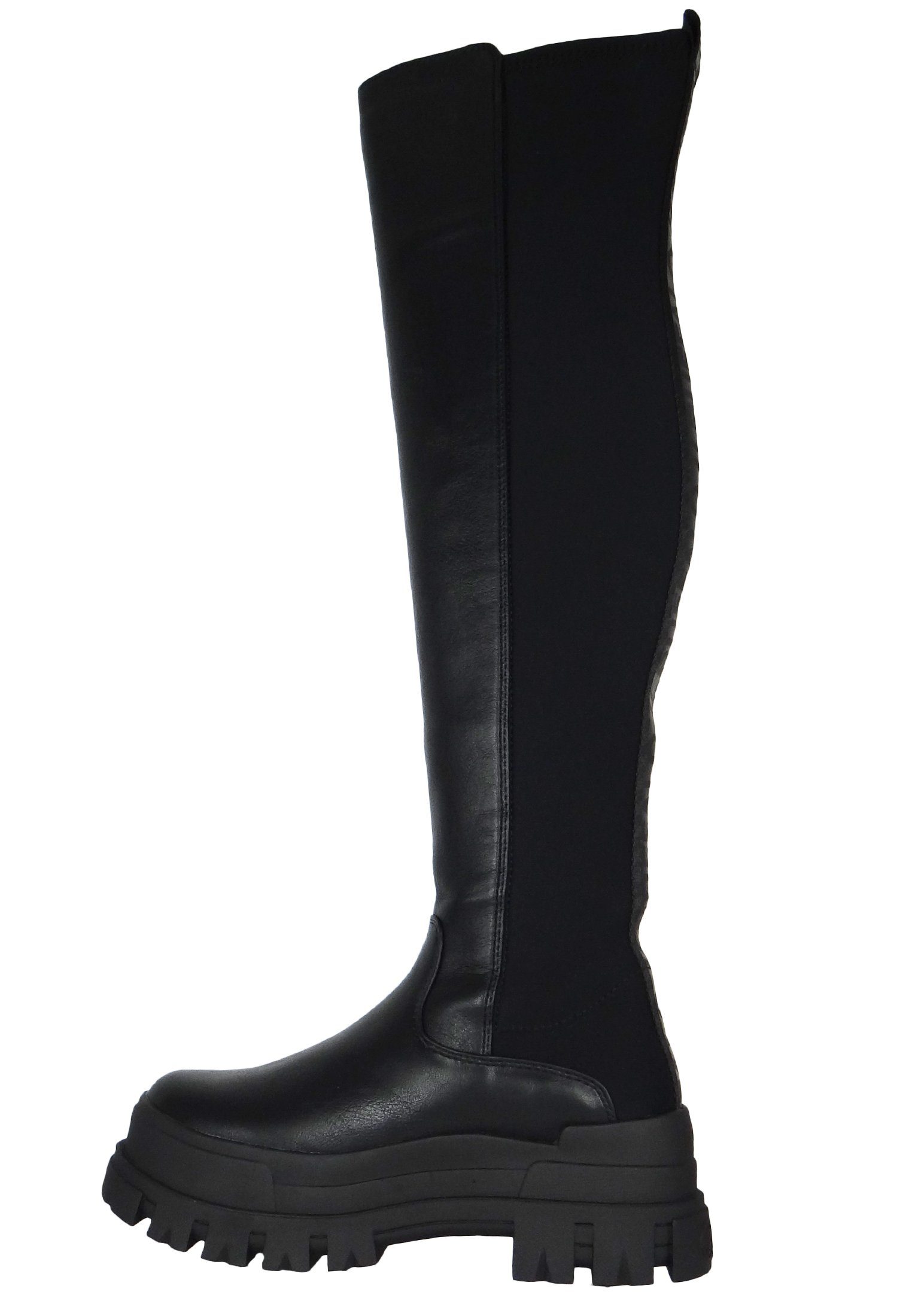 Buffalo 1224010 Aspha Overknee Black Stiefel
