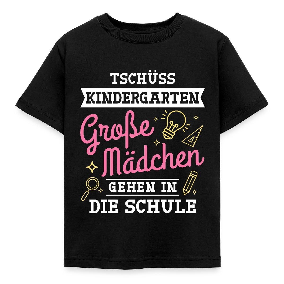 Spreadshirt T-Shirt Große Mädchen Gehen In Die Schule Einschulung Kinder T-Shirt (1-tlg) Fällt klein aus. Wir empfehlen, eine Größe größer zu bestellen.