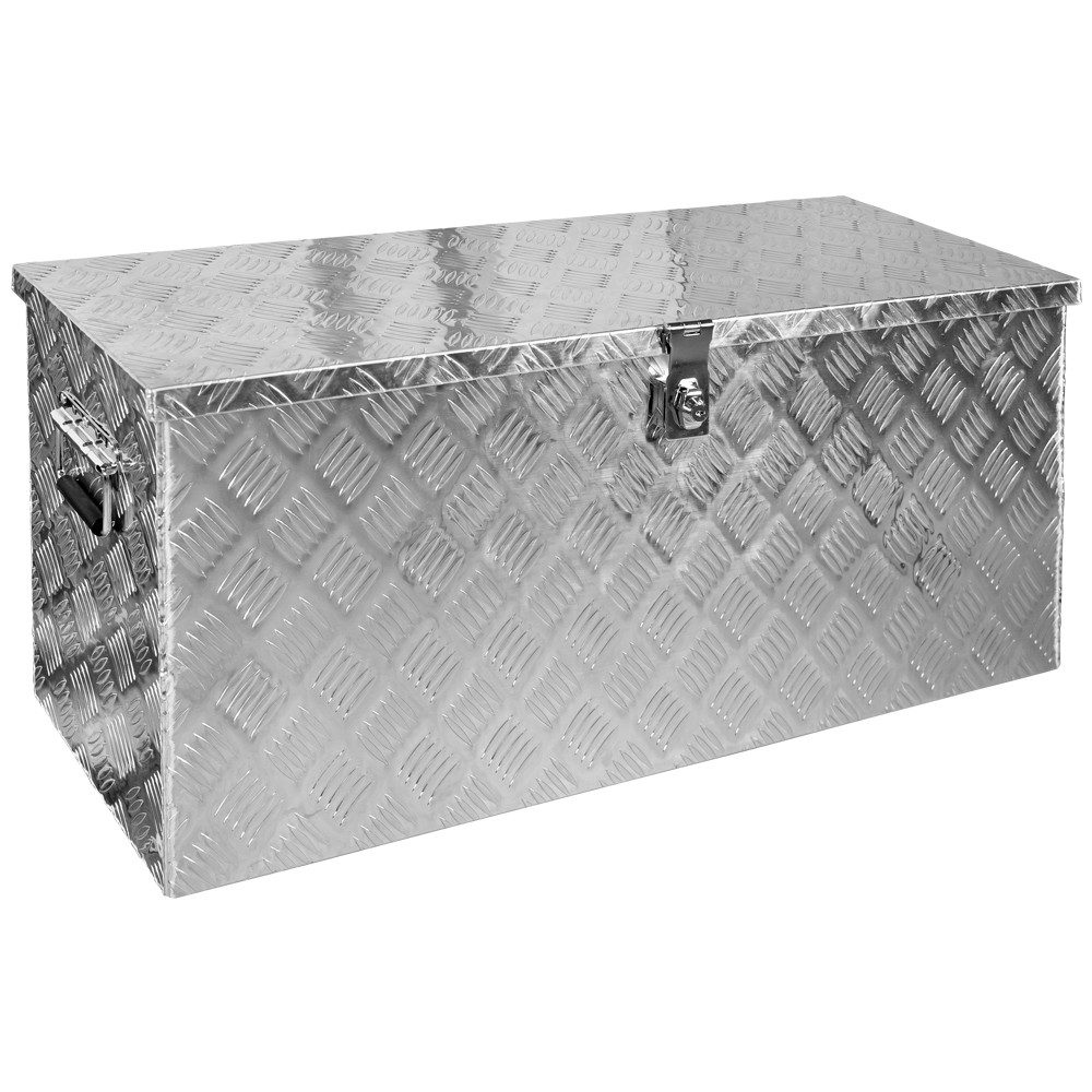 Trucky Anhänger-Deichselbox Truckbox Box Werkzeugkiste Anhängerbox Deichselbox 15 Größen Alumium
