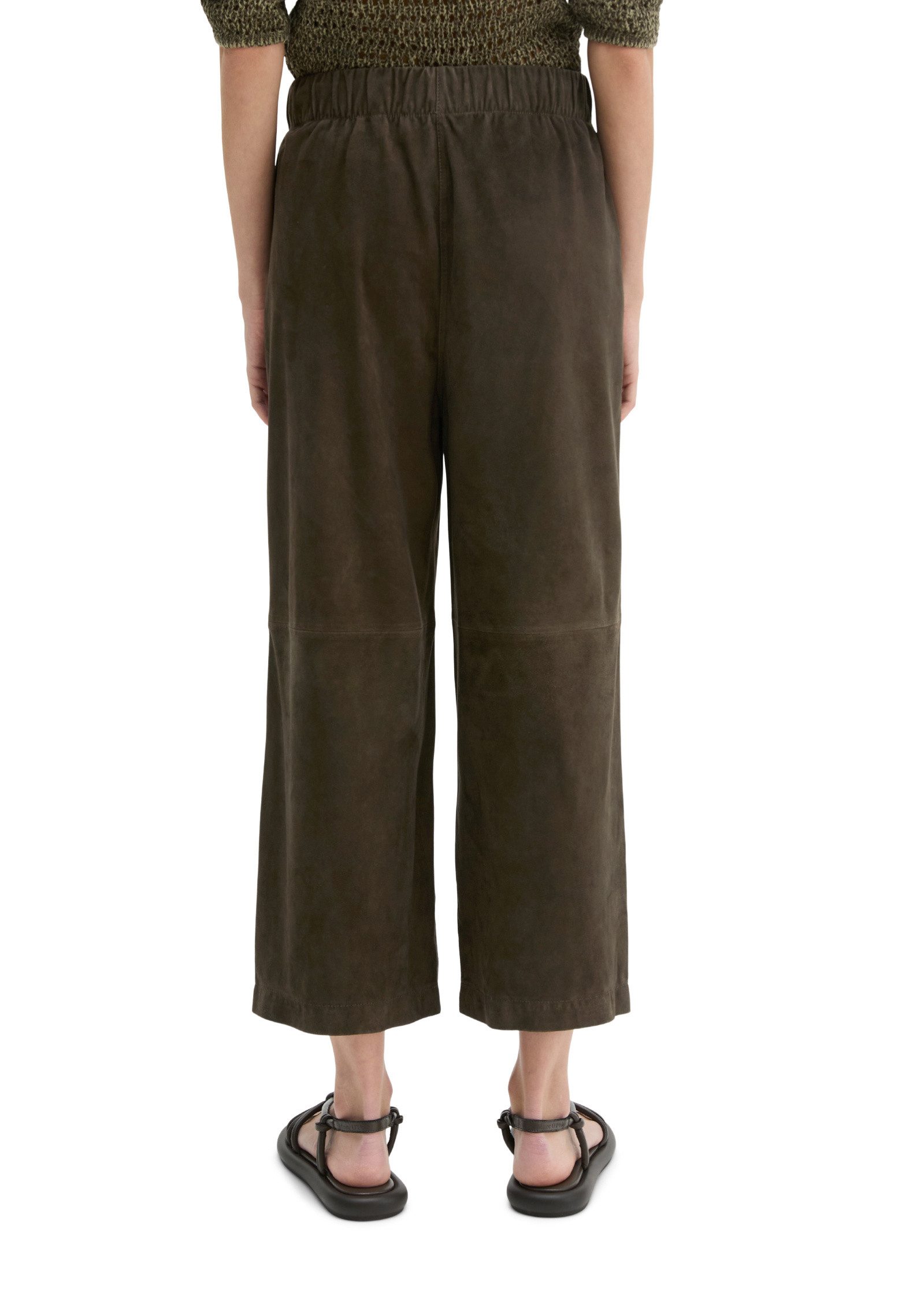 Marc O'Polo Lederhose aus weichem Ziegenveloursleder