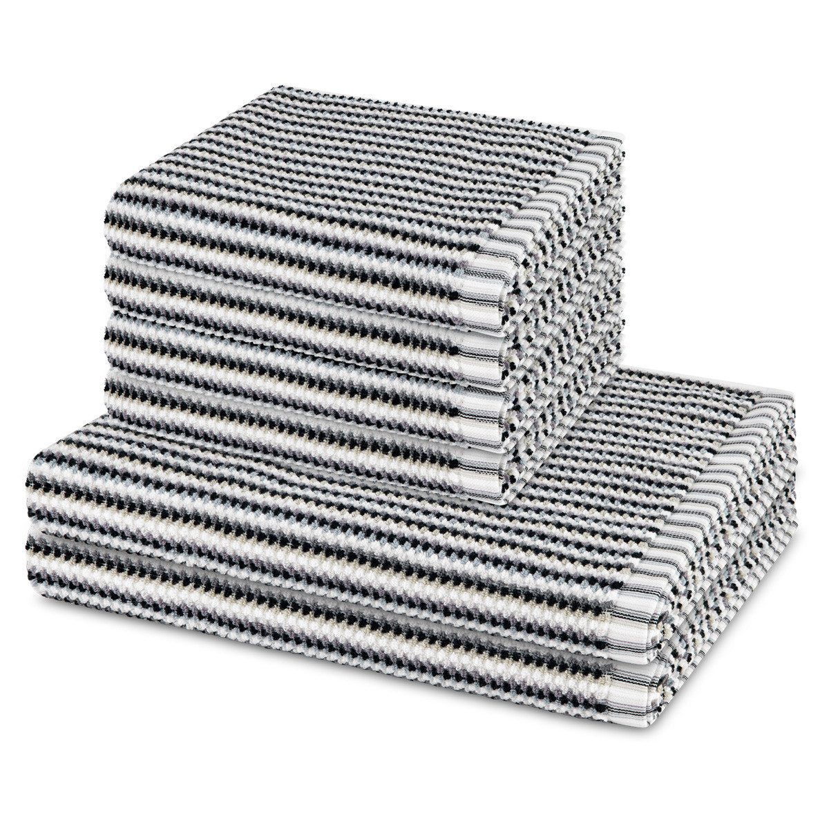 Möve Handtuch Set Bliss, Walkfrottee (Spar-Set, 6-St), 4 X Handtuch 2 X Duschtuch im Set - Baumwolle - Saugstark