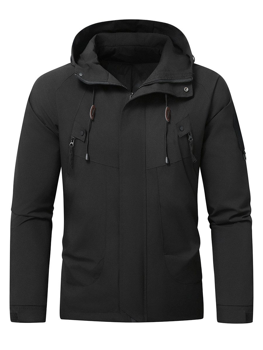 YOUTHUP Funktionsjacke Herren Regenjacken Leichte Outdoor Windjacke mit Kap günstig online kaufen