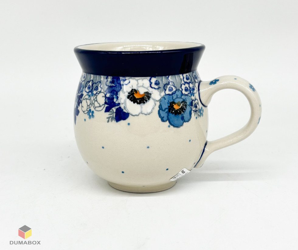 Ceramika Artystyczna Bolesławiec Becher Handgefertigte Bunzlauer Keramik Tasse, Becher 200ml
