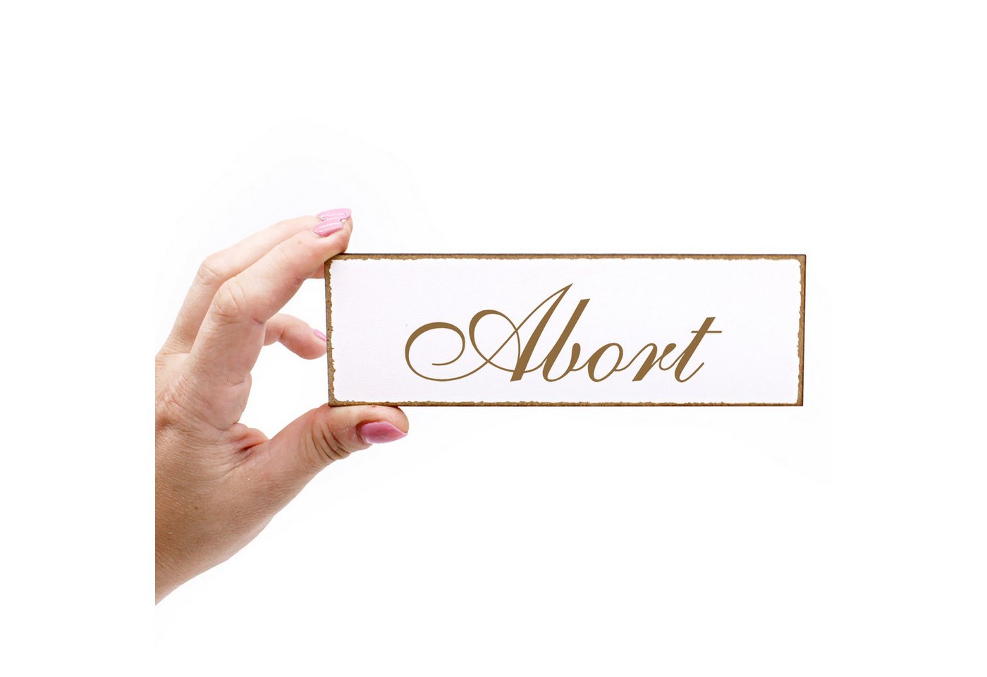 Thumbnail - Dekolando Hinweisschild Türschild - Abort - Schild 150 x 50 mm - Schilder Türschilder