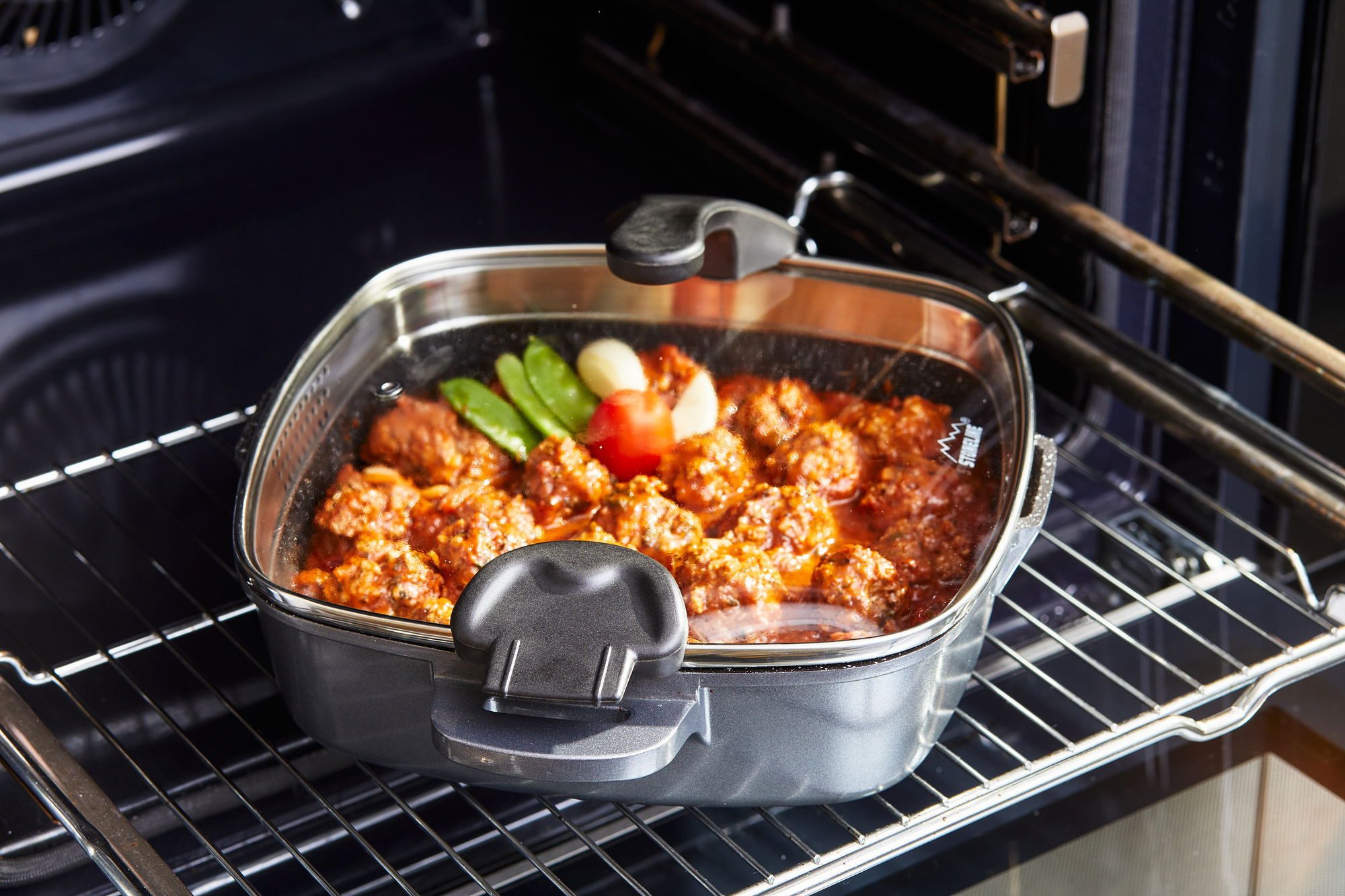 STONELINE Servierpfanne, Aluminiumguss (2-tlg)