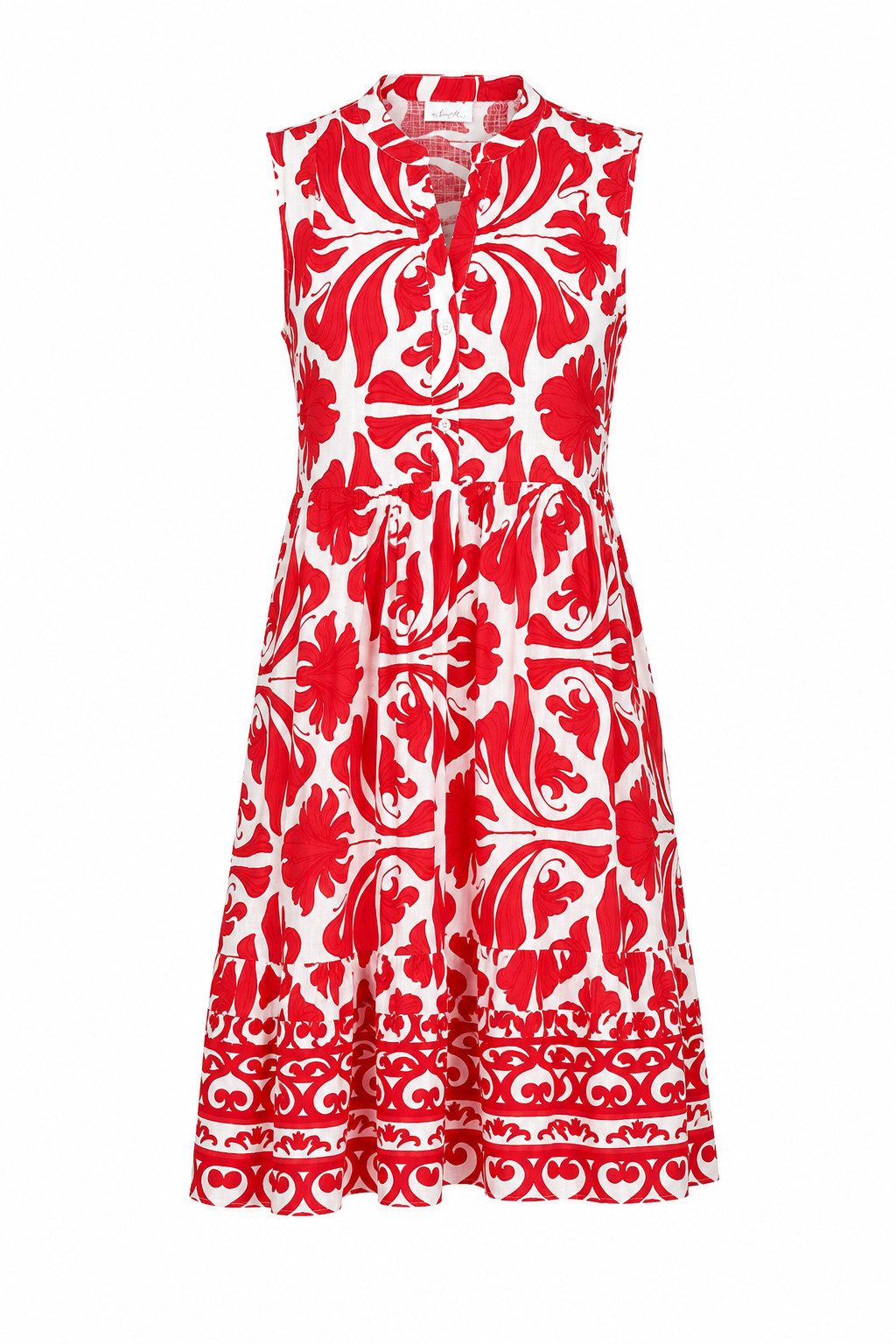 ITALY VIBES Sommerkleid - ärmelloses Kleid mit Blütenmuster Printmix für Damen ONE SIZE / passend für Größe M - XL