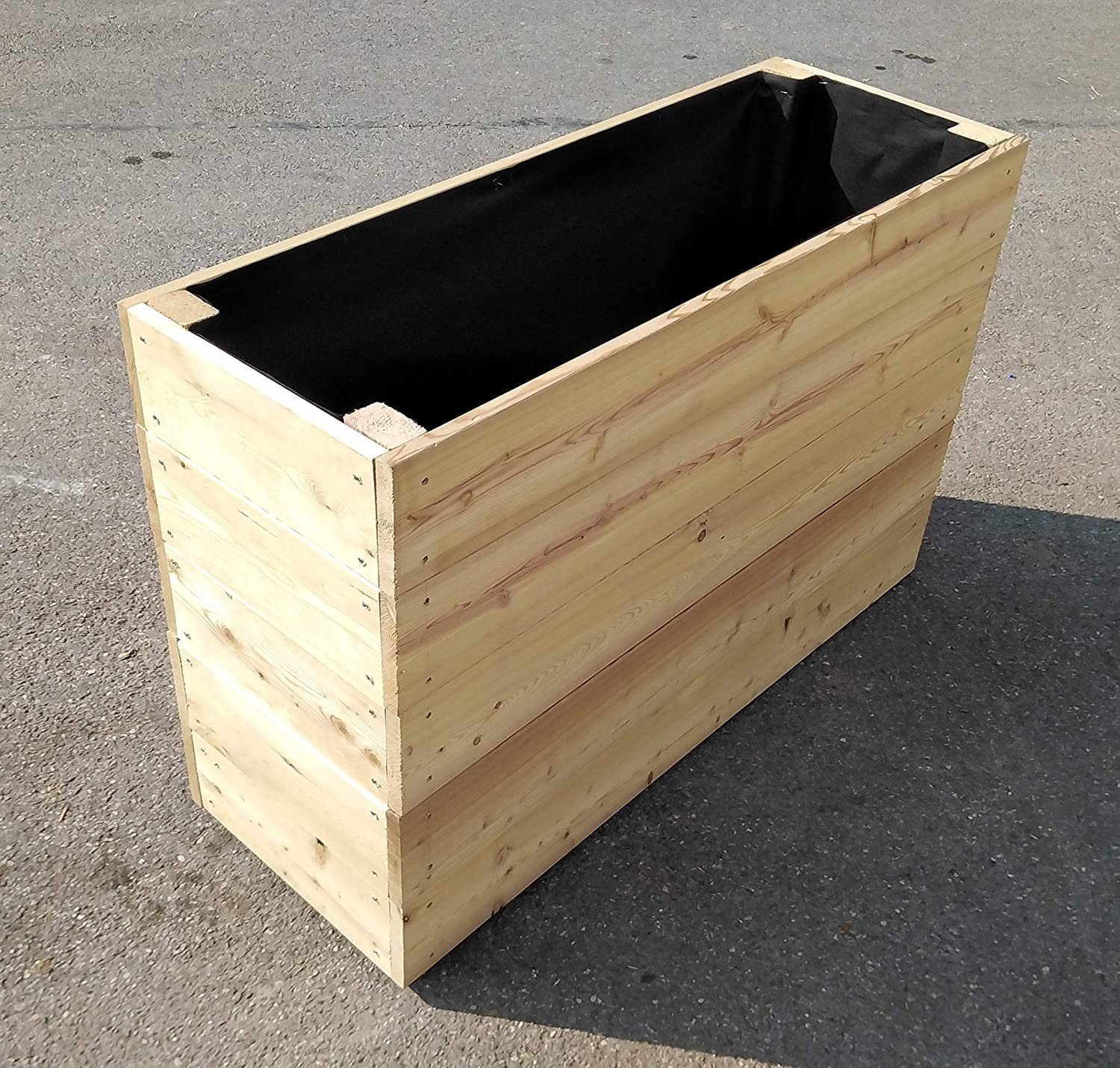 Gartenwelt Riegelsberger Hochbeet Elegantes Hochbeet Höhe 71cm Lärche Pflanzen Kräuter Gemüse