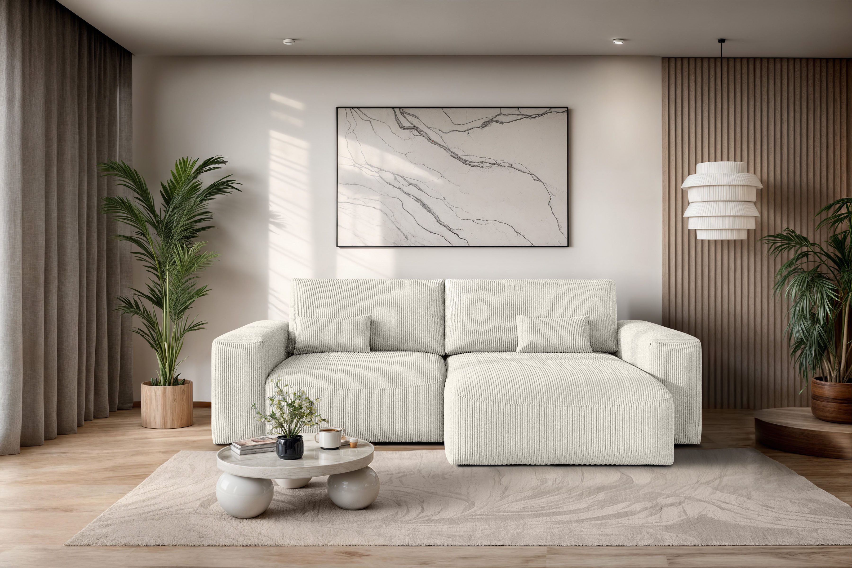OTTO home Ecksofa MATTS Schlafsofa mit Bettkasten, Maße B/T/H: 265/159/89 cm, L-Form mit Recamiere rechts oder links, hoher Sitzkomfort