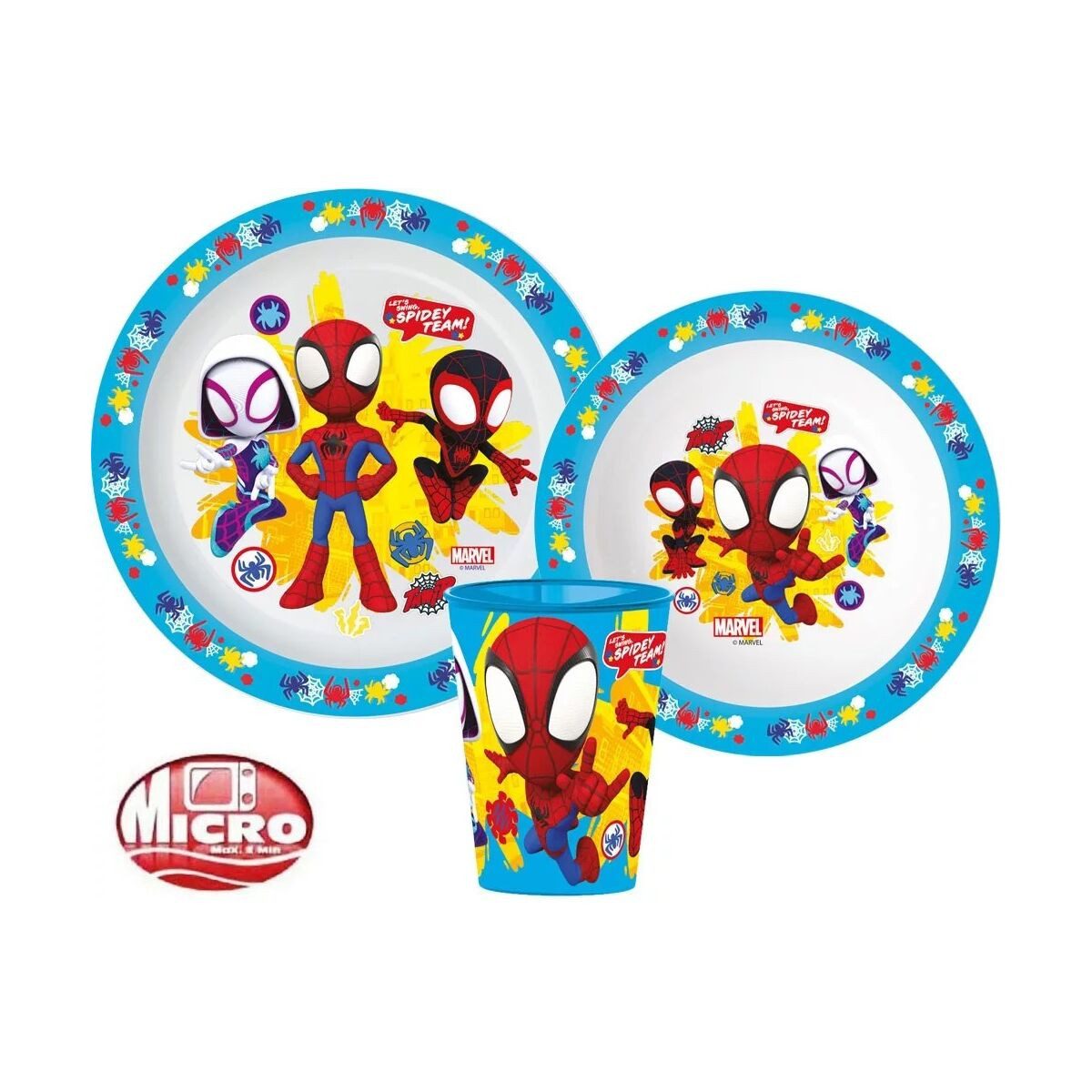 Spiderman Kindergeschirr-Set Spiderman Spidey Team Geschirrset