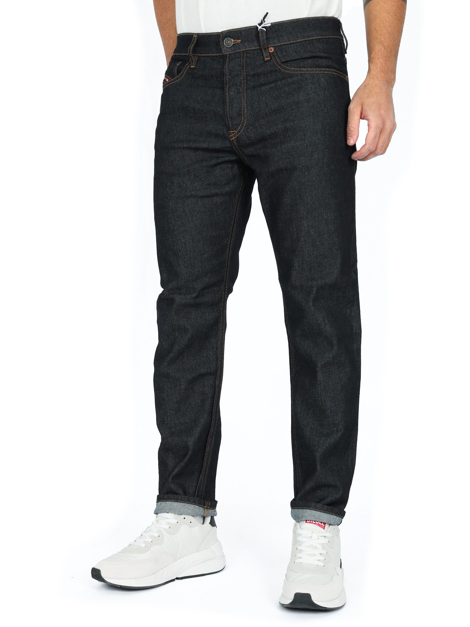 Diesel Tapered-fit-Jeans Regular Fit - Rinse Washed - D-Fining 009HF günstig online kaufen