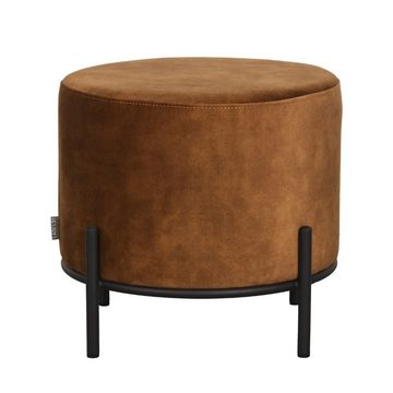 RINGO-Living Stuhl Hocker Healani in Ocker aus Velours 410x460mm, Möbel