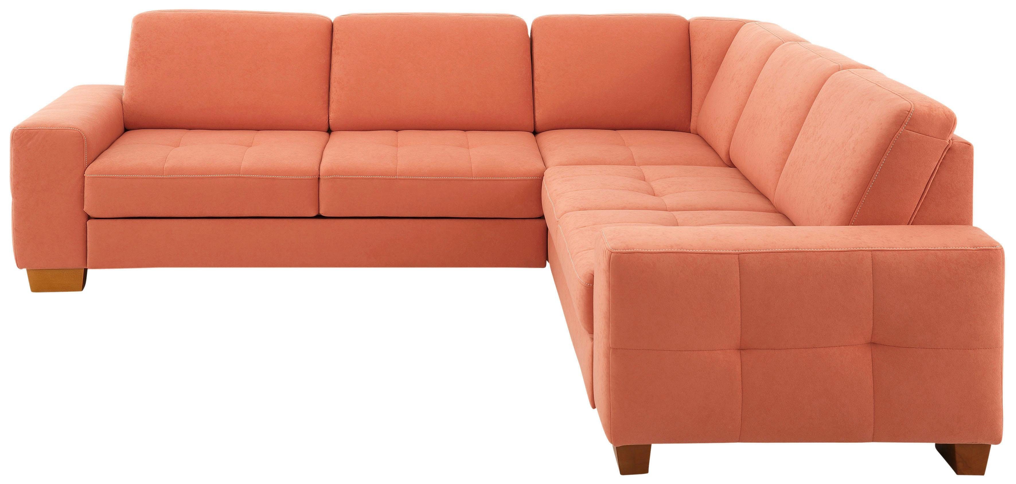 Home affaire Ecksofa "Puccini L-Form" mit Federkern, Sitztiefenverstellung, günstig online kaufen