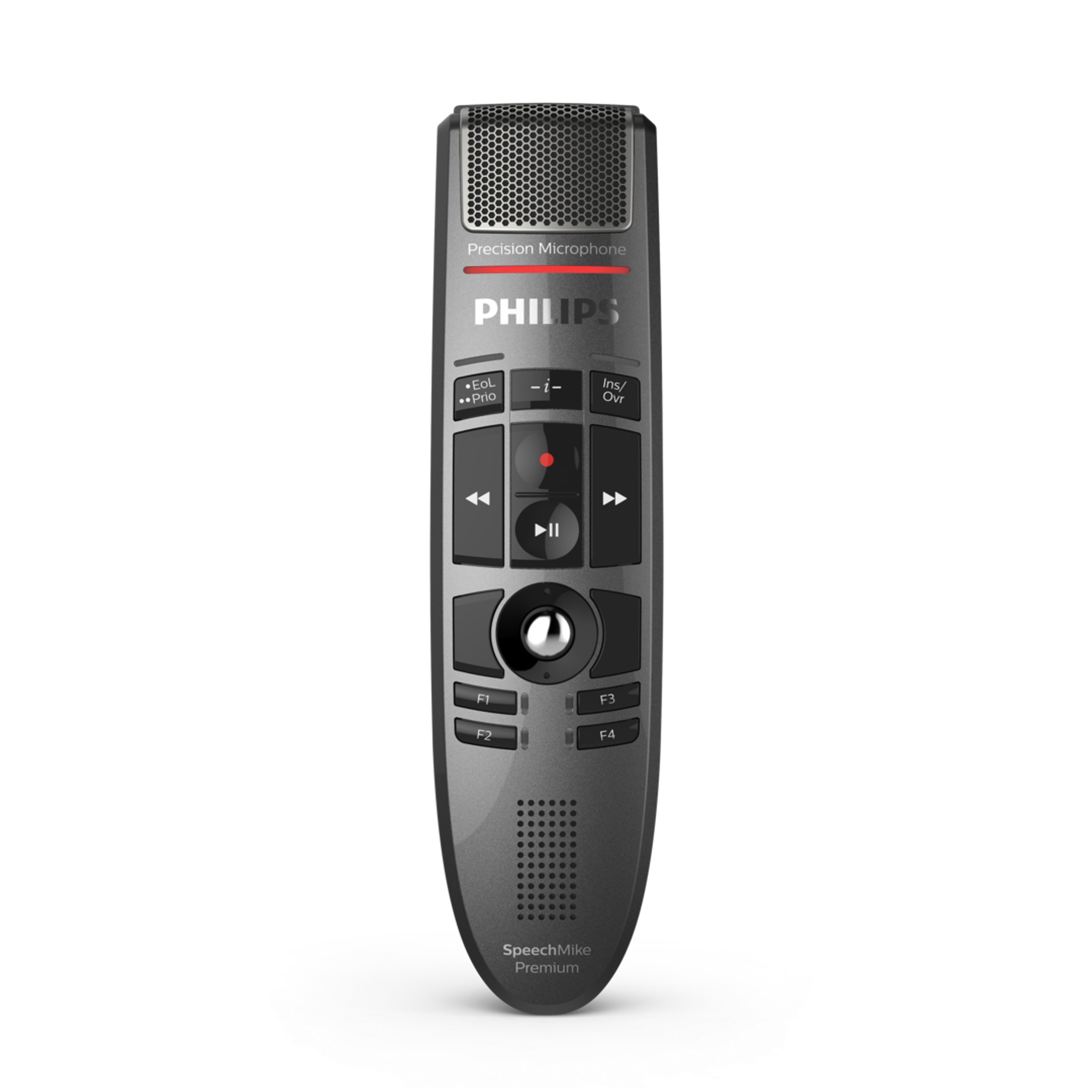 Philips LFH3500 SpeechMike Premium Diktiermikrofon Digitales Diktiergerät (Studioqualität, Track-ball, Drucktasten, Bewegungssensor)