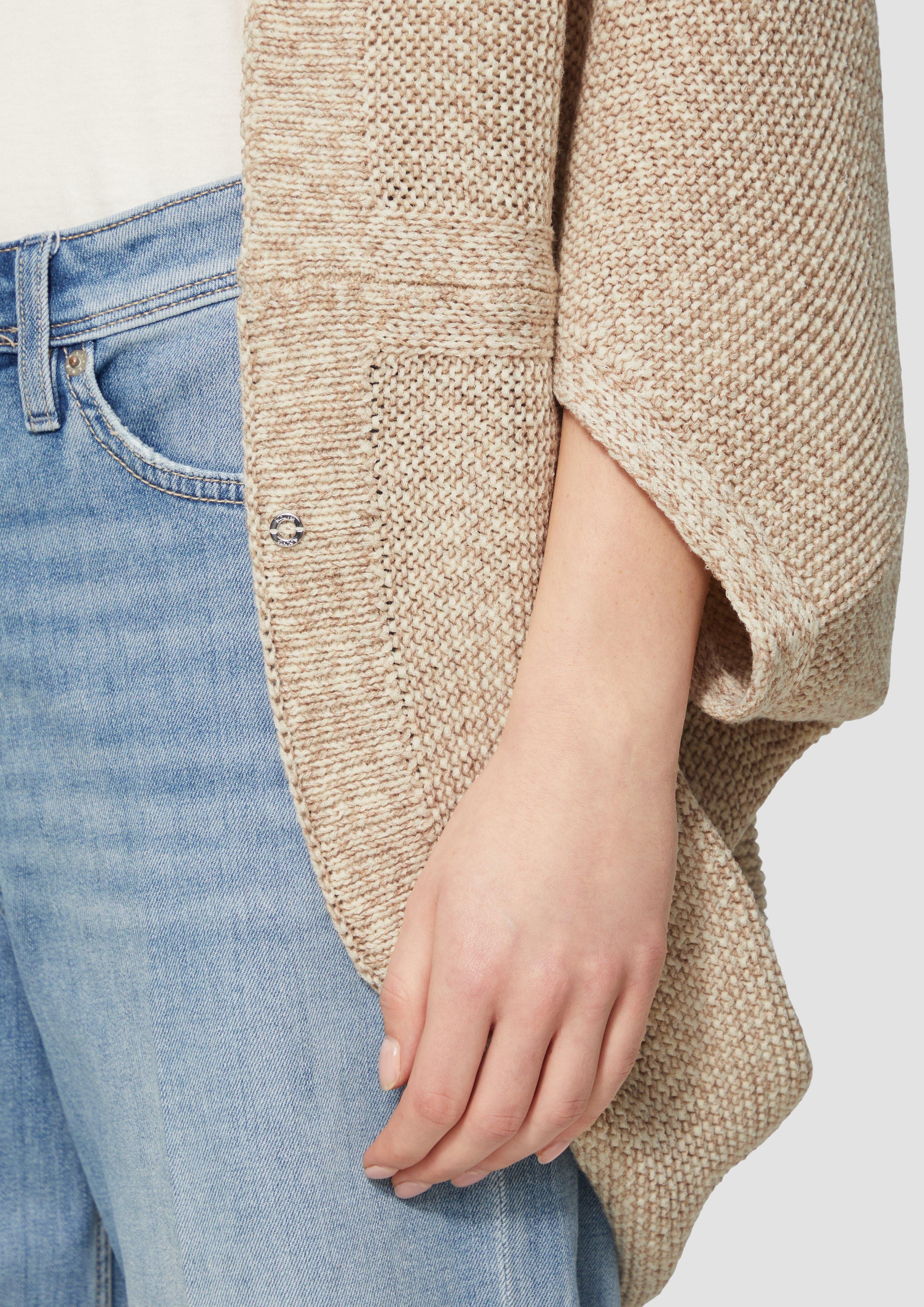 s.Oliver Poncho Strickponcho in O-Shape Logo günstig online kaufen