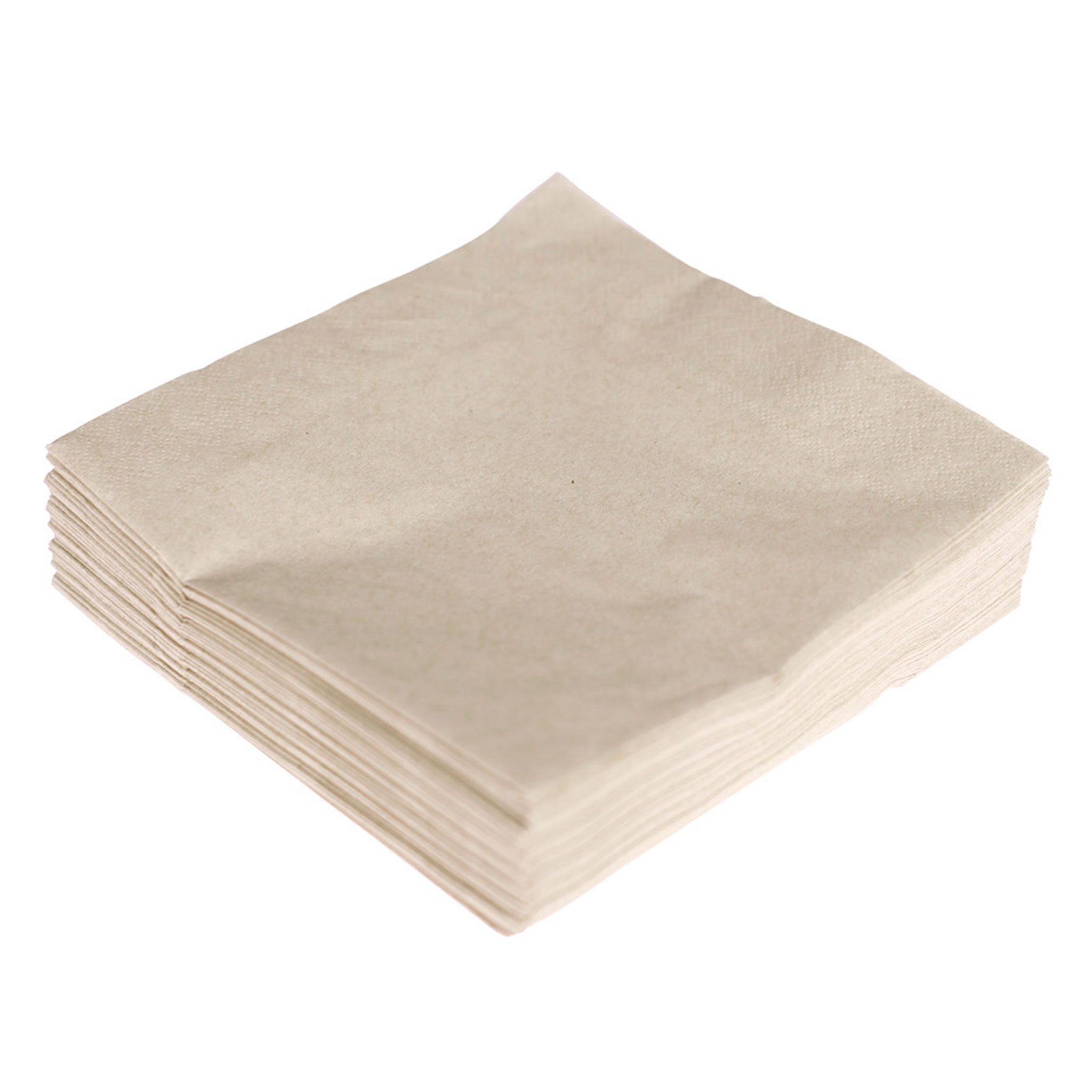 AVA Papierserviette, Servietten aus Papier 33x33cm 2-lagig 50 Stück Eco Recycled Beige