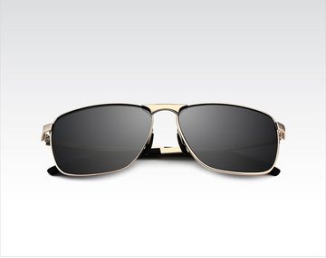 AquaBreeze Sonnenbrille Pilotenbrille Sonnenbrille Herren UV400 polarisierte Sportbrille mit ultraleichtem Metallrahmen