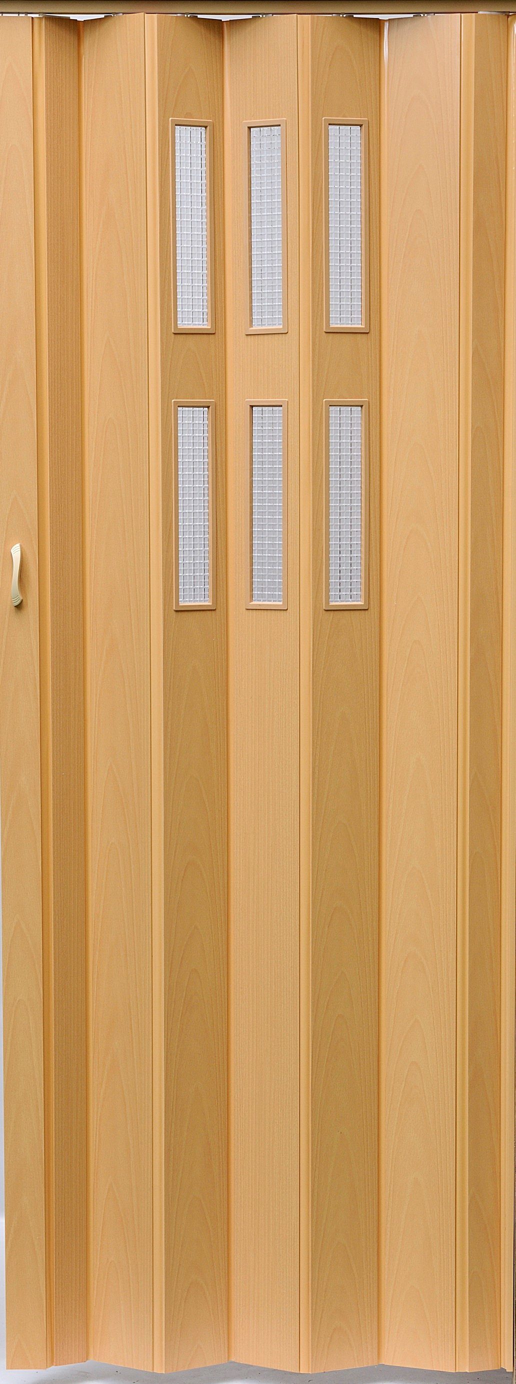 Vivaldi Falttür Schiebetür Farbe buche Fenster H. 202 cm Türbreite bis 84 c günstig online kaufen