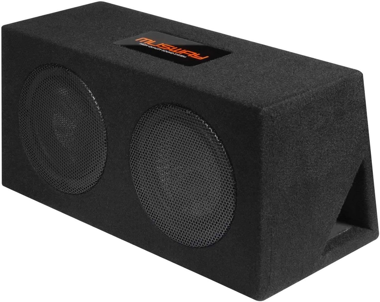 Musway MUSWAY MR-208Q Dual Bassreflex-Gehäusesubwoofer 2 x 20 cm Auto-Subwoofer