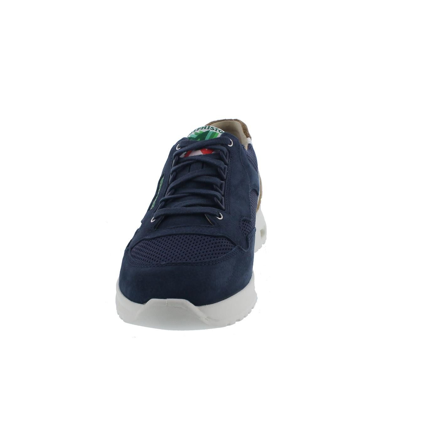 Mephisto Mephisto Jansen Air Sneaker, Nubukleder / Mesh kombi., Jeans Blue, dun Schnürschuh