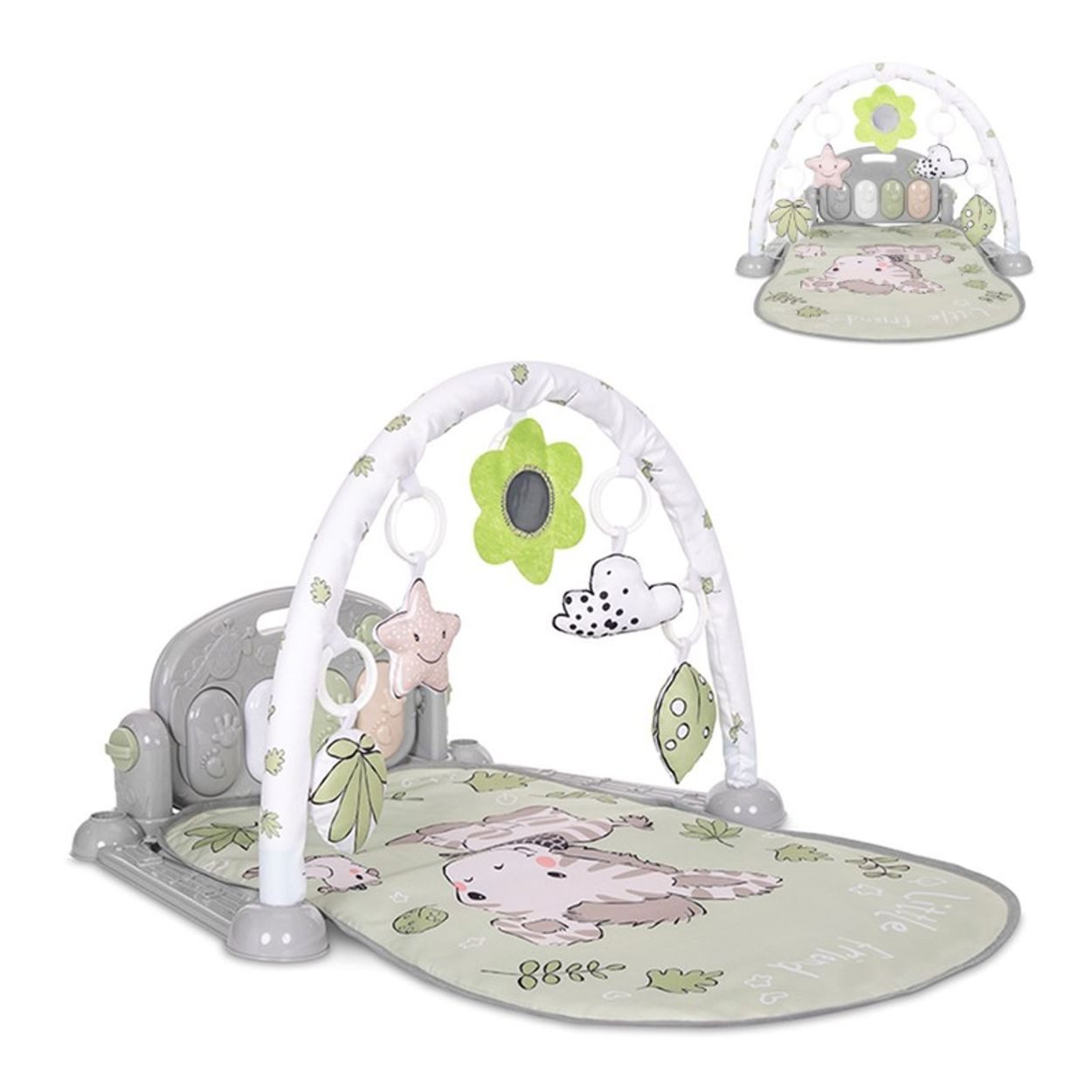 Lorelli Spielbogen Spielbogen mein erstes Klavier, Krabbeldecke, Musik, Piano, Plüschfiguren