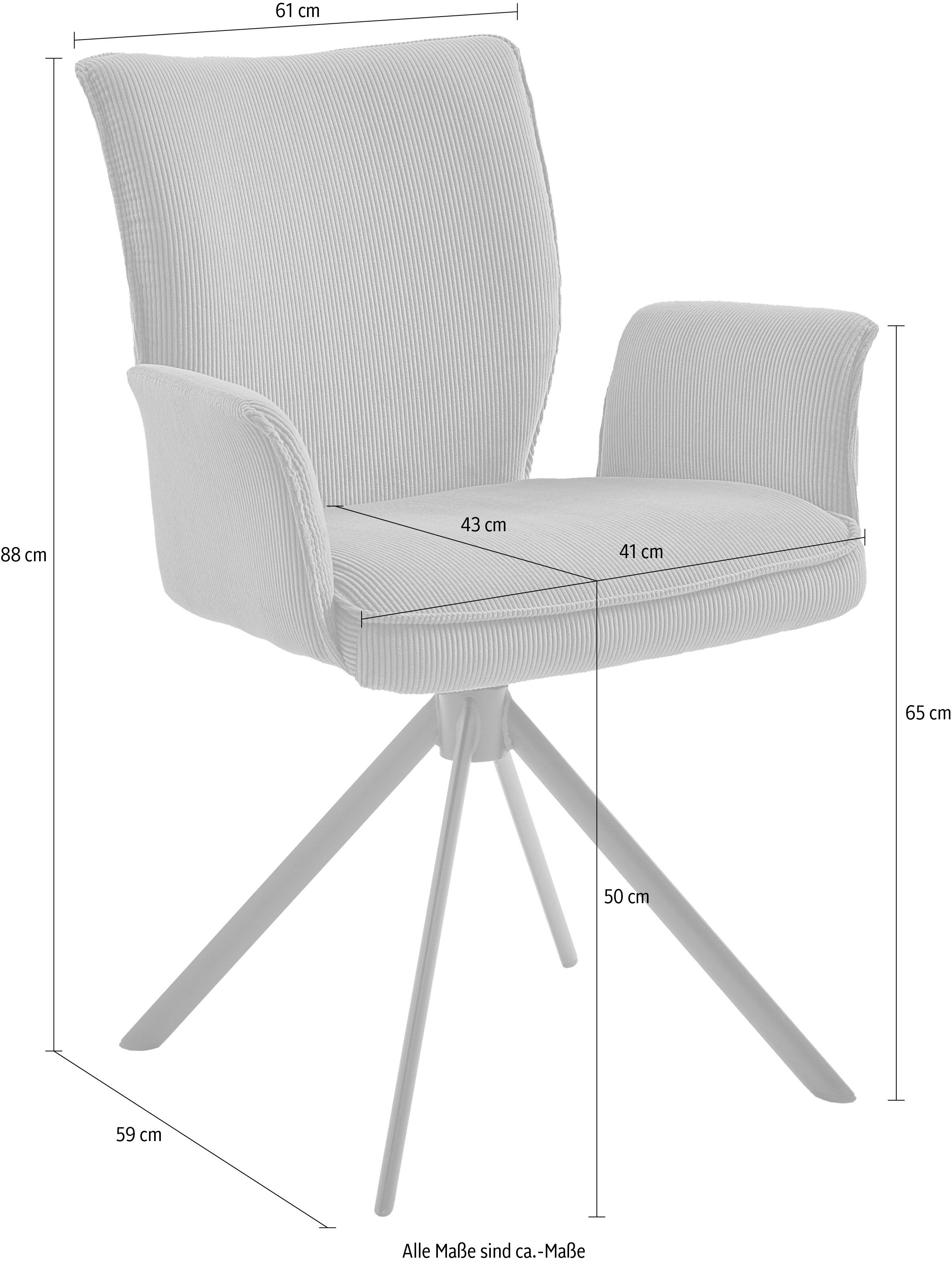 NIEHOFF SITZMÖBEL Esszimmerstuhl, 2er Set, Bezug günstig online kaufen