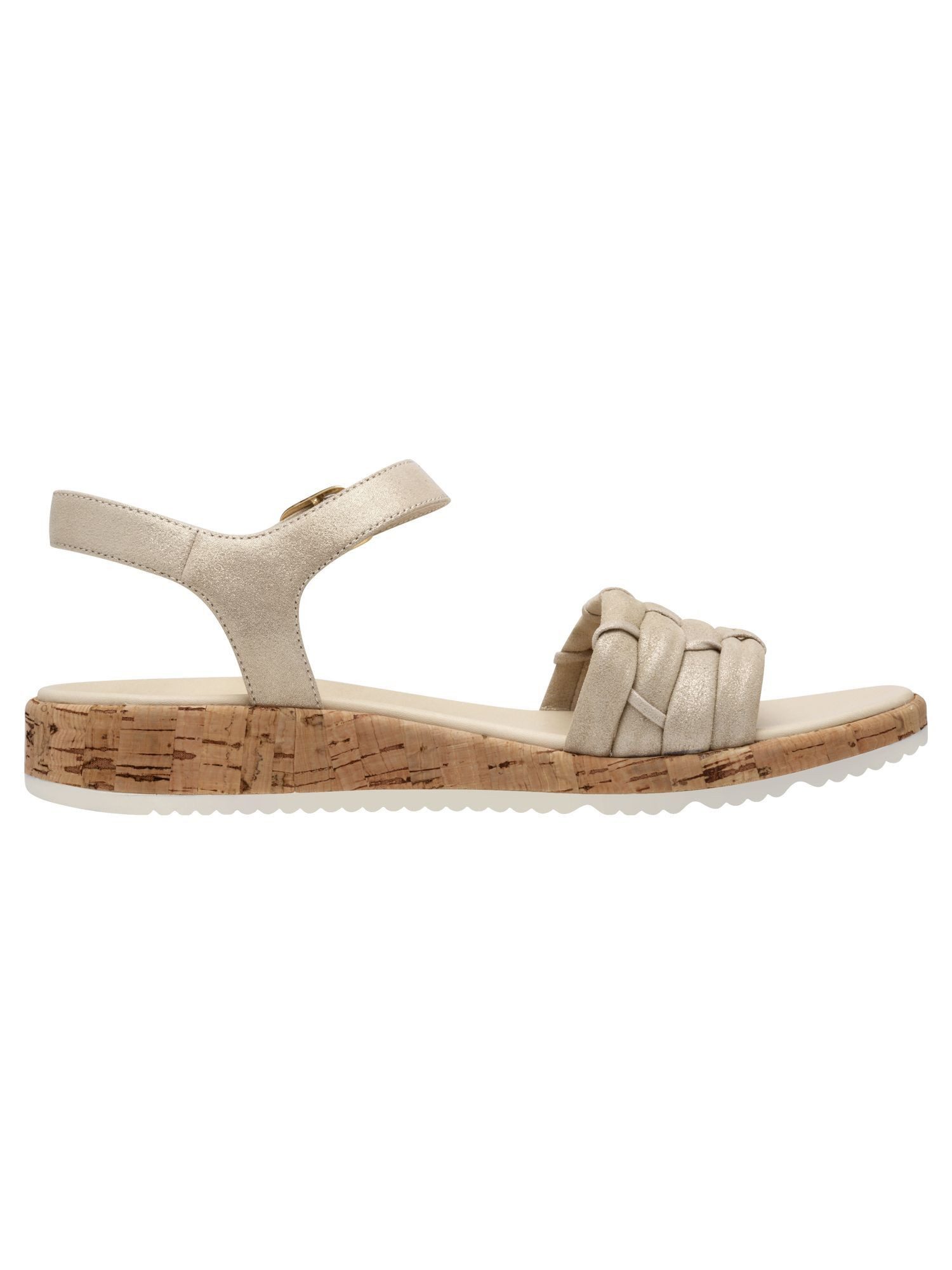 Tamaris aus Leder kein Absatz 1-28156-44 Plateausandaletten