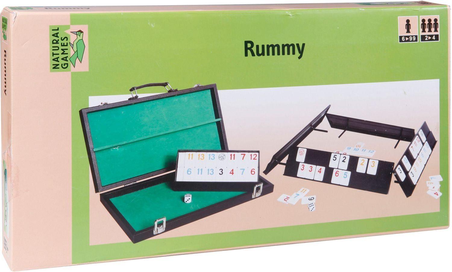 Spiel Classic Games Rummy im Koffer, 106 Steine