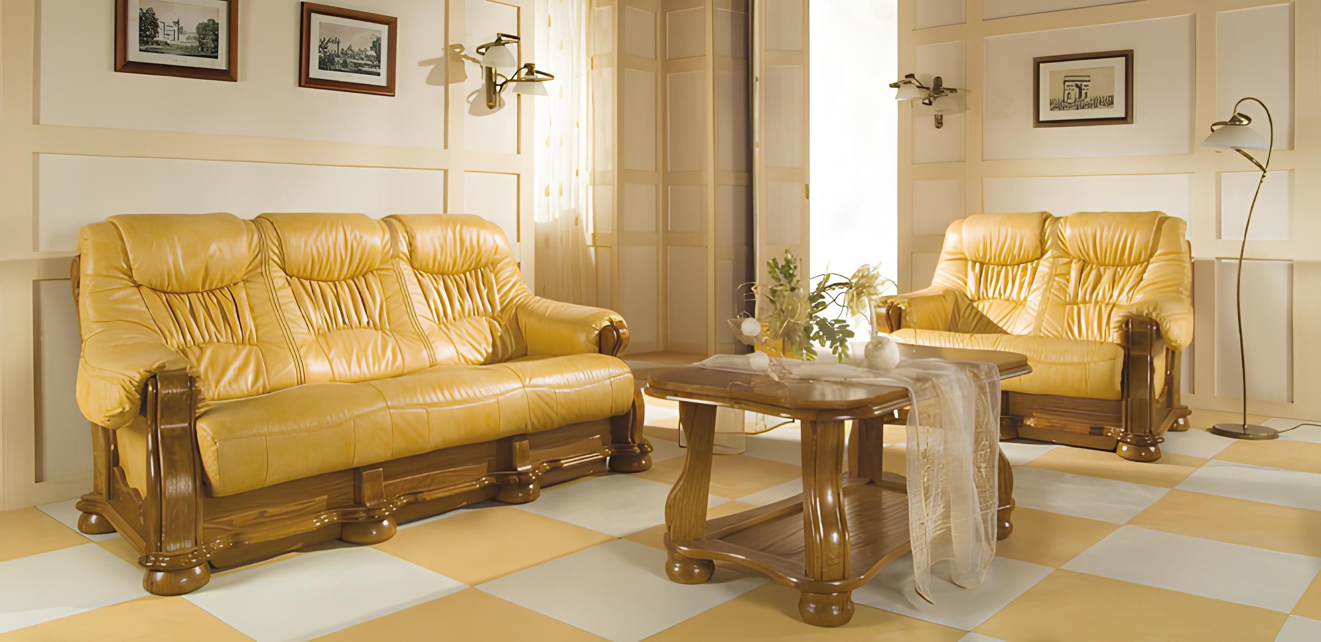 Xlmoebel 3-Sitzer Klassische Sofagarnitur mit hochwertiger Polsterung, Hergestellt in Europa