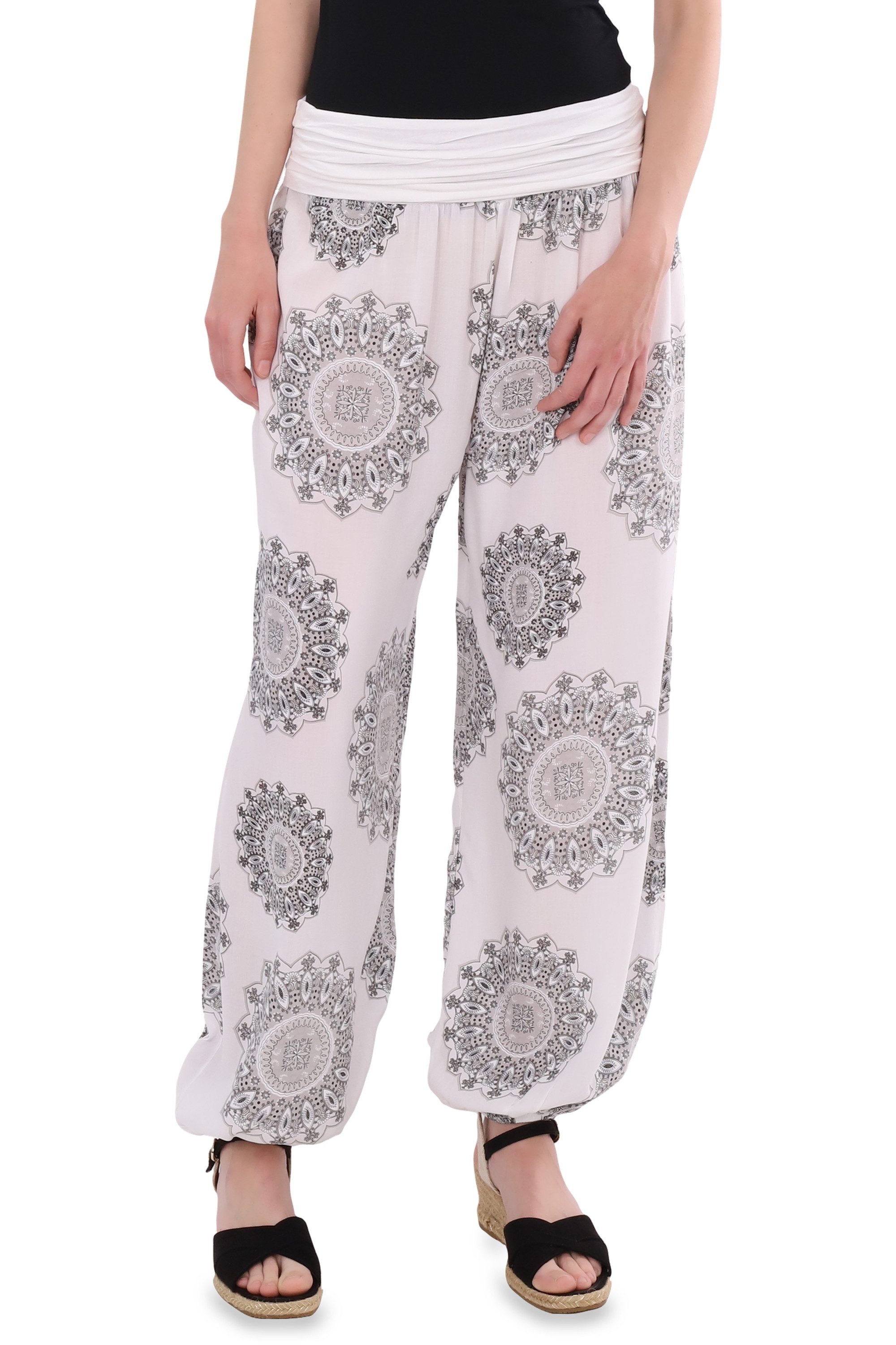malito more than fashion Haremshose malito Damen Haremshose 7197 im Orient Print Einheitsgröße