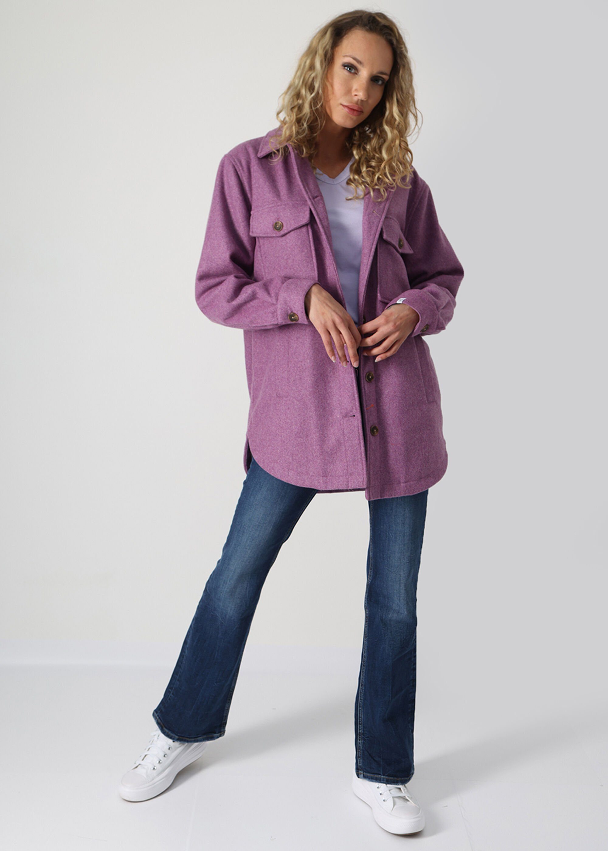 Outdoorjacke im Design Denim of Miracle Oversize Purple