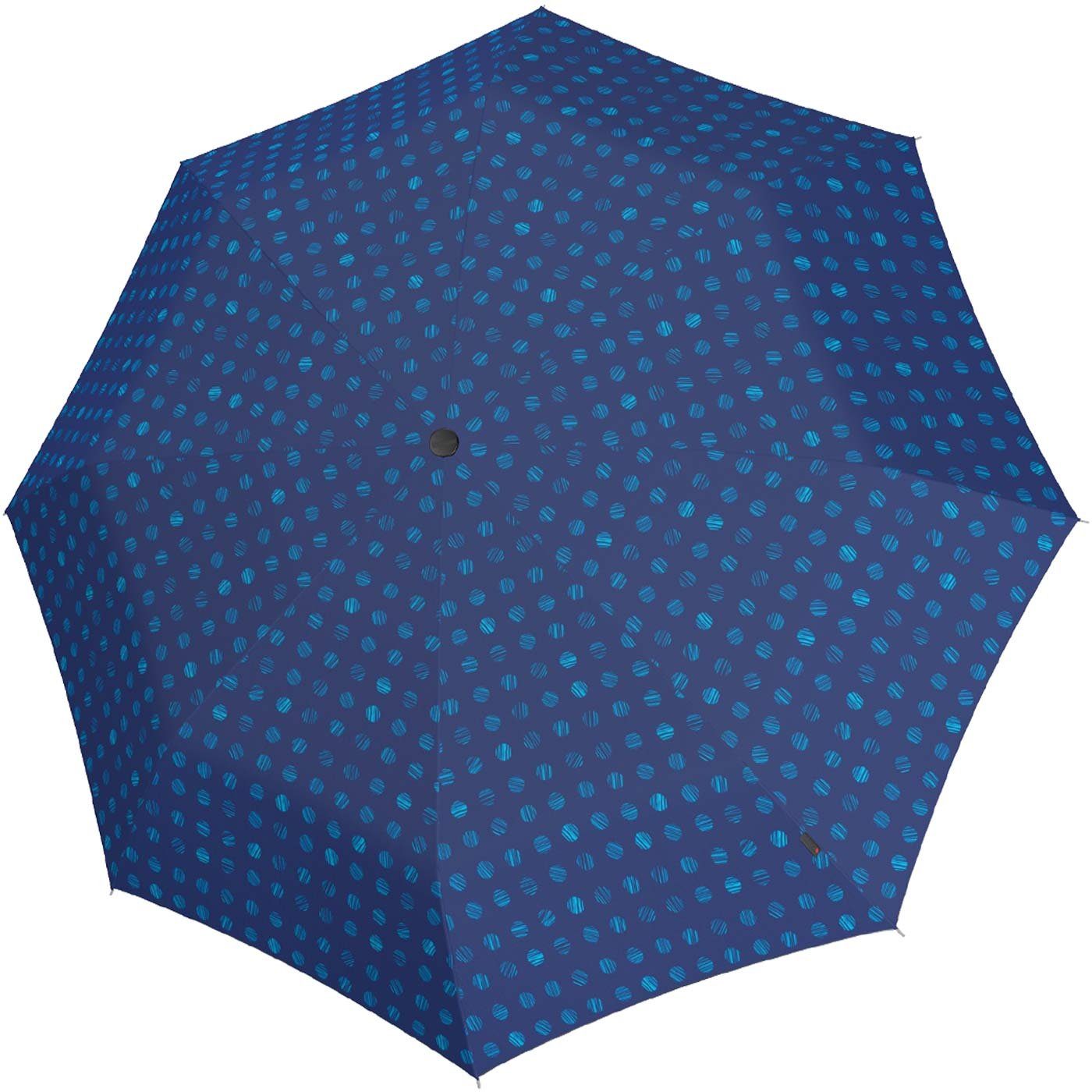 Knirps® Taschenregenschirm praktisch blau Schirm besonders Automatik seine großer, durch Auf-Zu-Automatik, stabiler mit