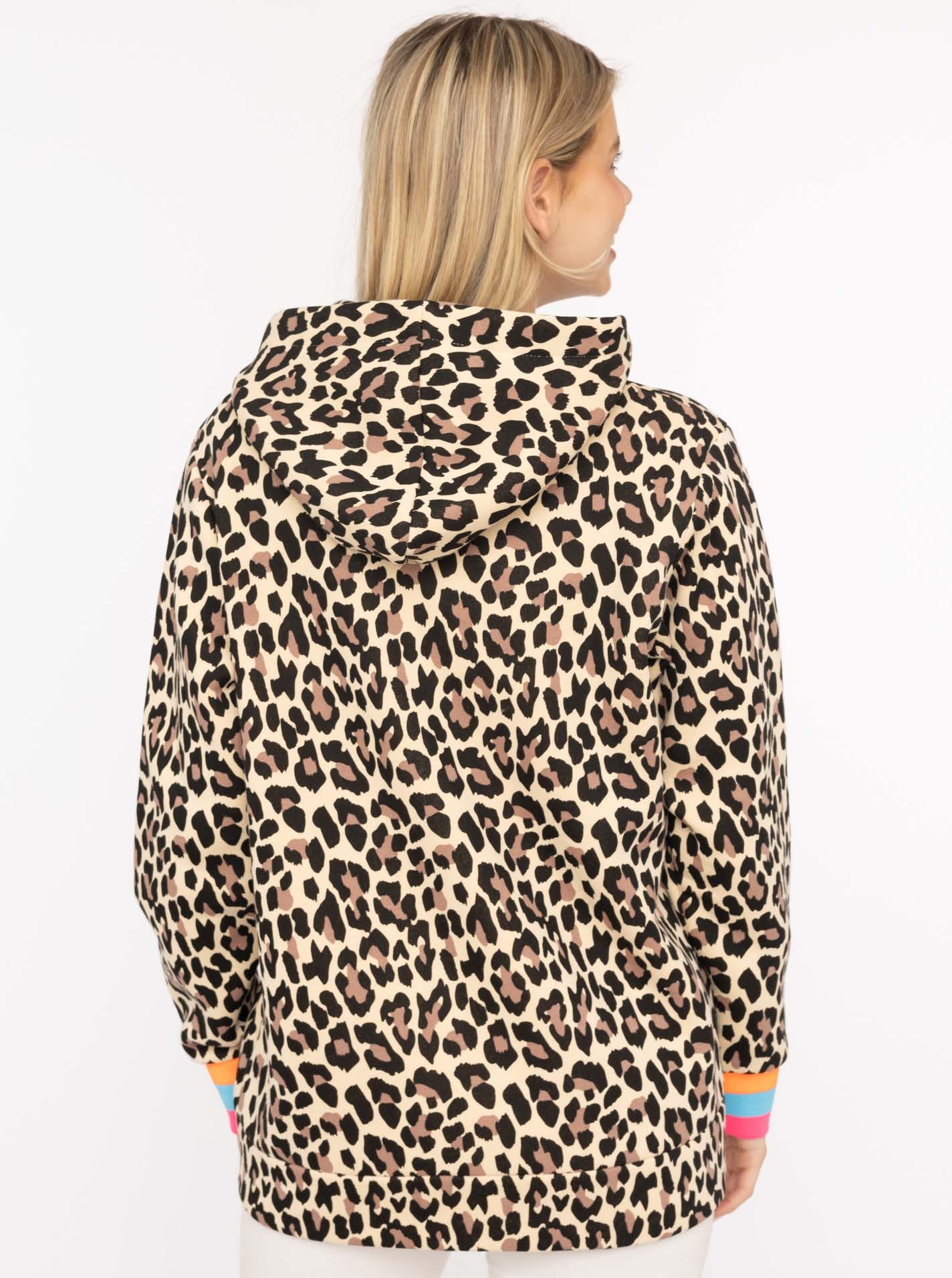 Zwillingsherz Kapuzensweatjacke "Leo Neon Kante" neonfarbenen günstig online kaufen