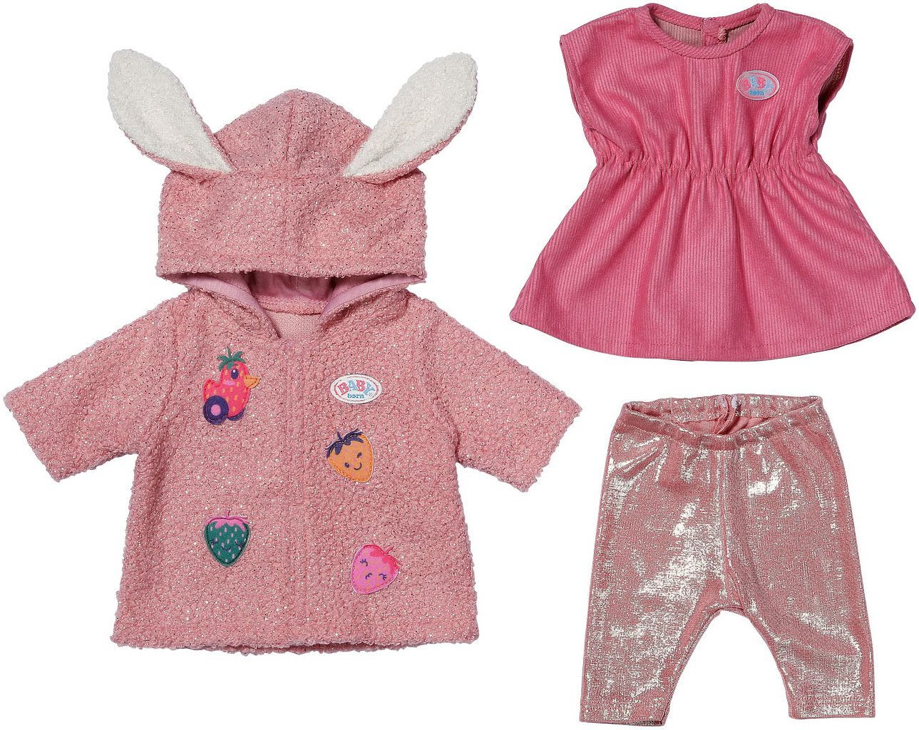 Baby Born Puppenkleidung Mantel Set mit Kleid, 43cm