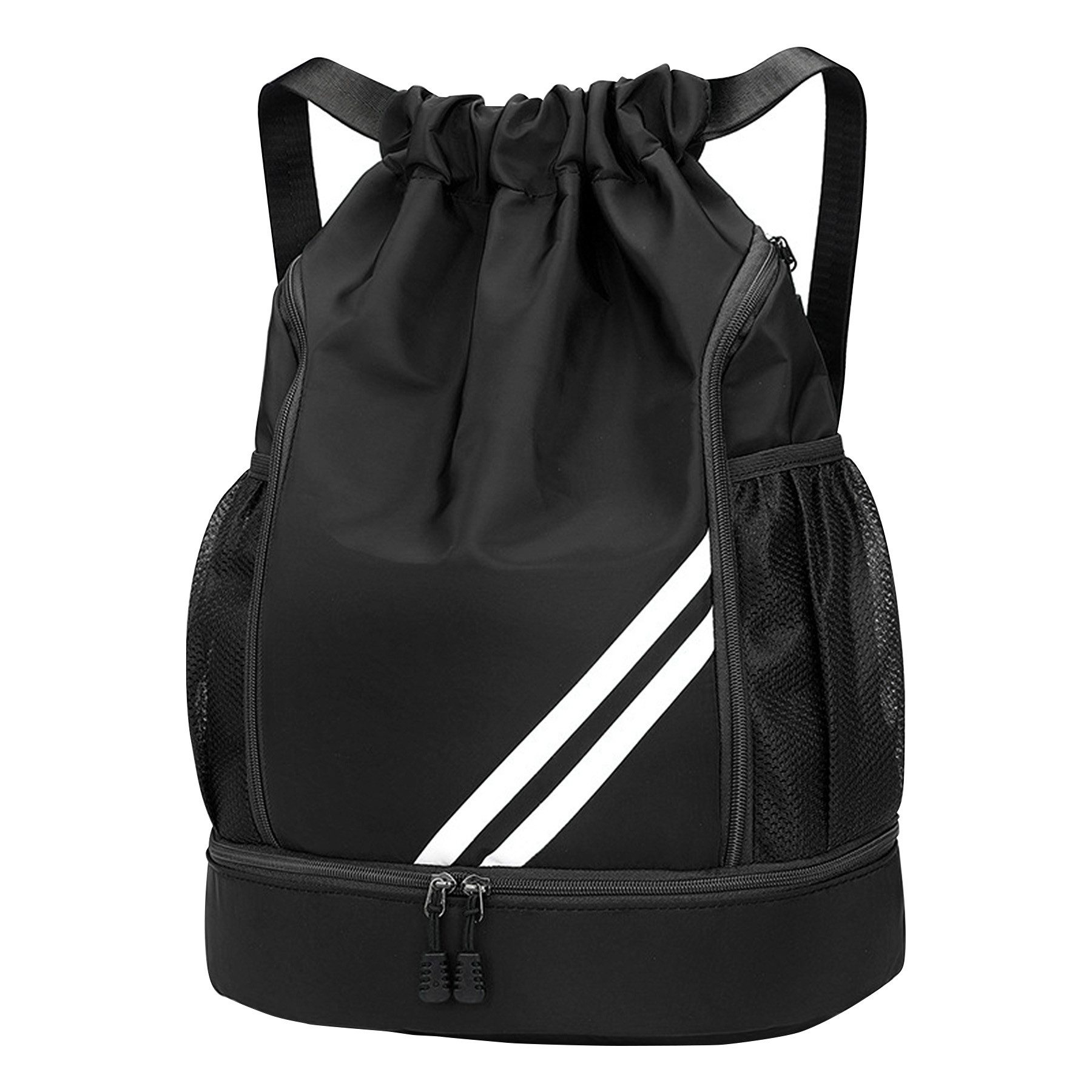 Keyura Freizeittasche Turnbeutel Freizeittasche Sportbeutel Große Kapazität Fußball Tasche (Ideal für Damen, Herren, Junioren, Fußball, große Kapazität, verstellbar, Mit Ball, Bodenfach, wasserdicht), Herren wasserdichter Rucksack