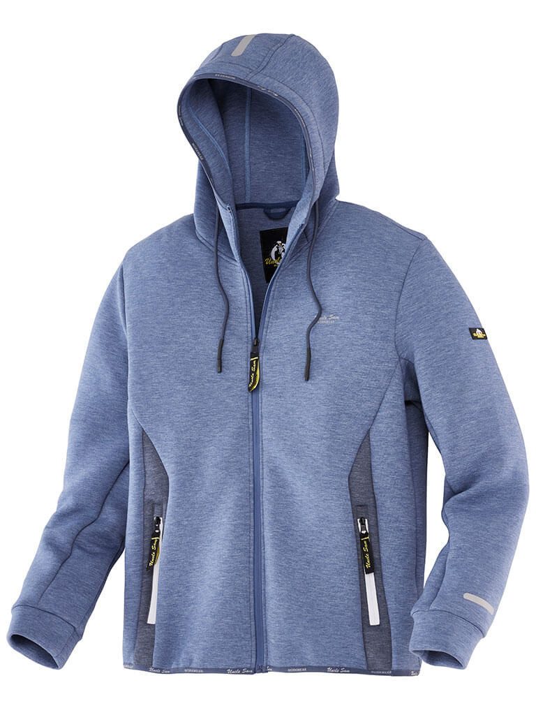 Uncle Sam Arbeitsjacke Herren Scuba-Jacke mit Kapuze - Jacke mit reflektierenden Details