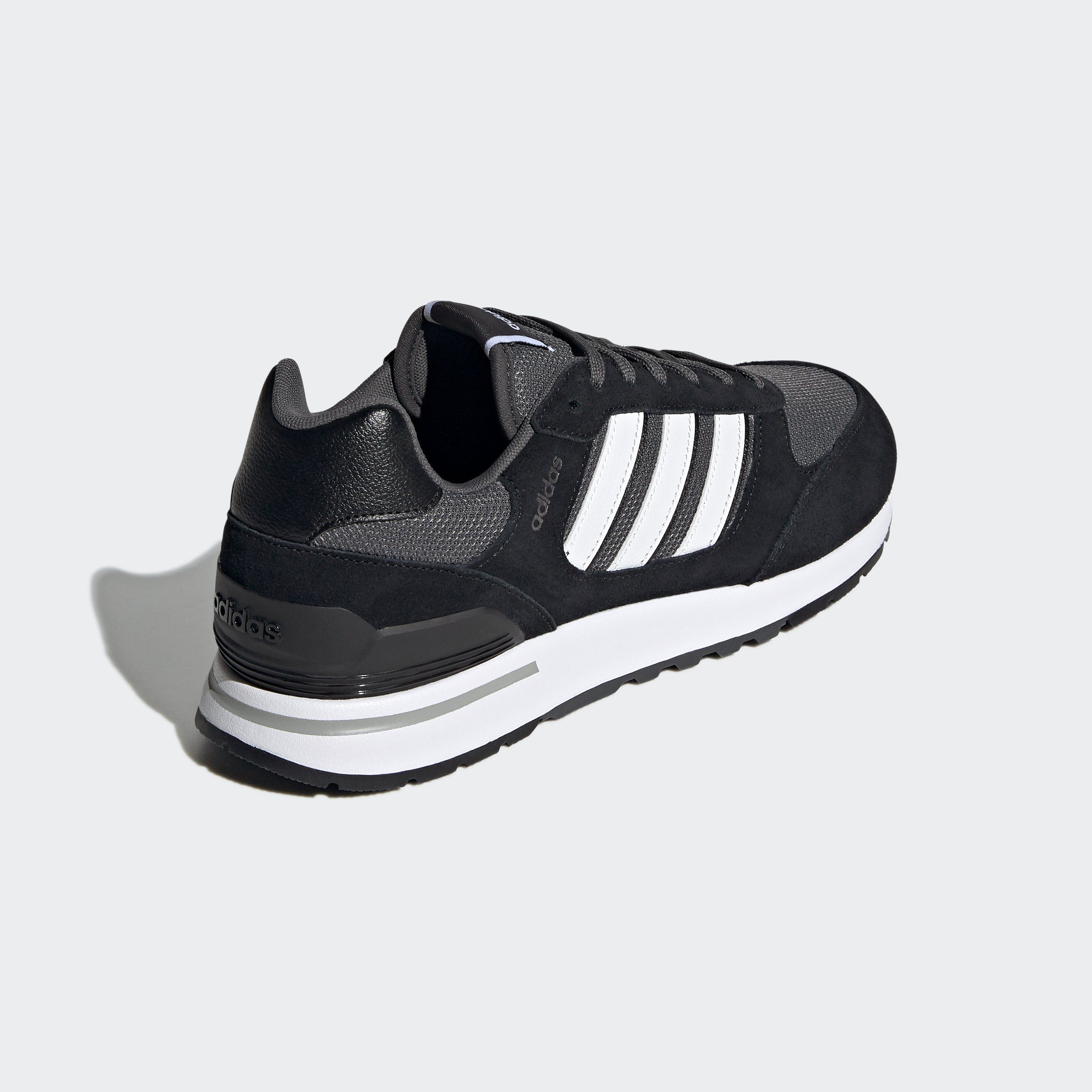 adidas Sportswear / Cloud Black / White RUN Core 80S Six Sneaker Grey