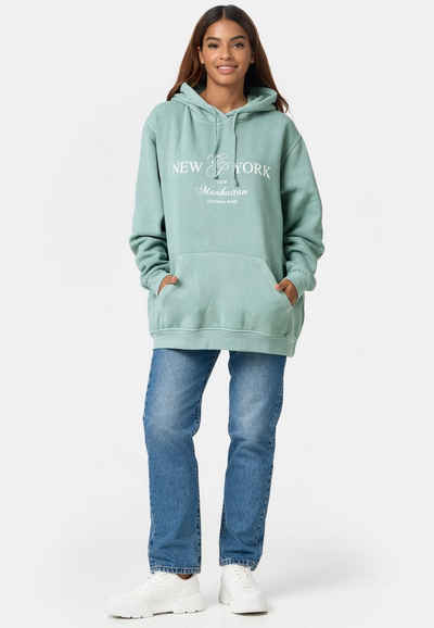 Worldclassca Hoodie Worldclassca Oversized Hoodie NY Kapuzenpullover Washed Sweatshirt