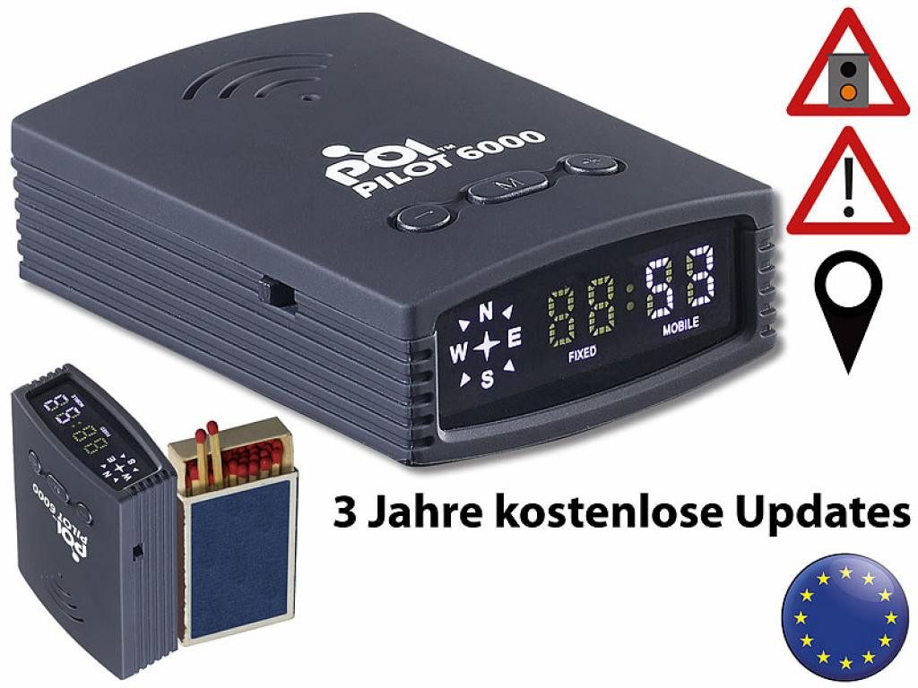 POI Pilot 6000 GPS Blitzer- Radarwarner Gefahren POI-Daten Europa PKW-Navigationsgerät
