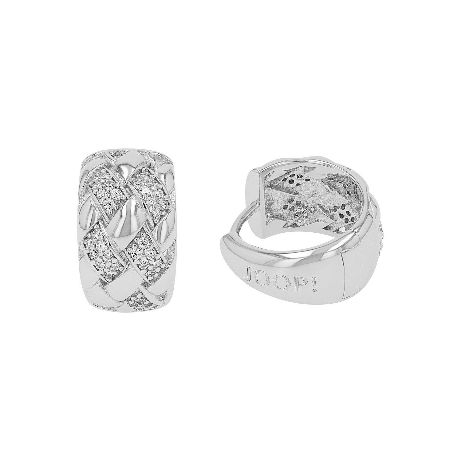 JOOP! Paar Creolen Schmuck, Geschenk, mit Zirkonia (synth)