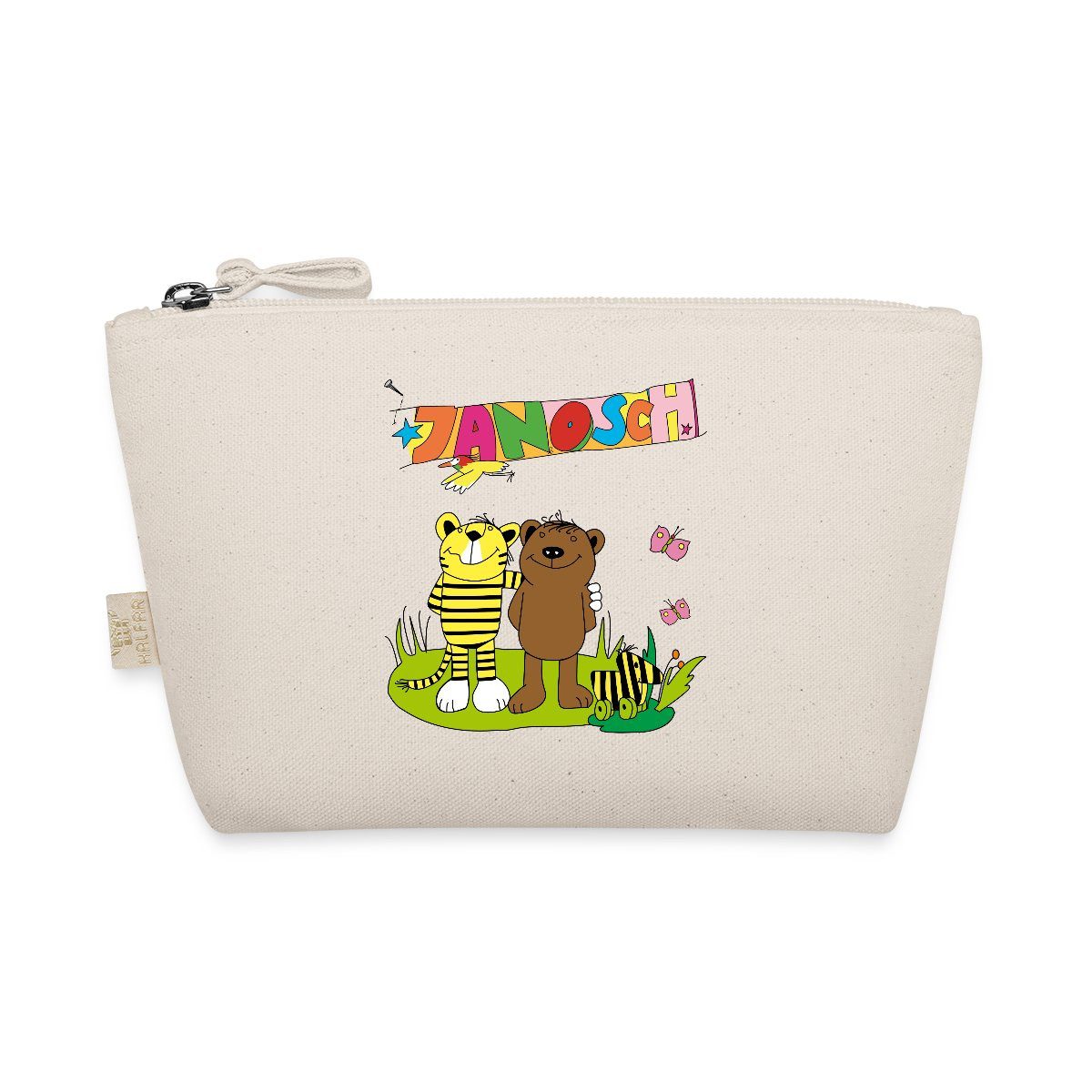 Spreadshirt Kosmetiktasche Janosch Tiger und Bär Freundschaft Täschchen (1-tlg)