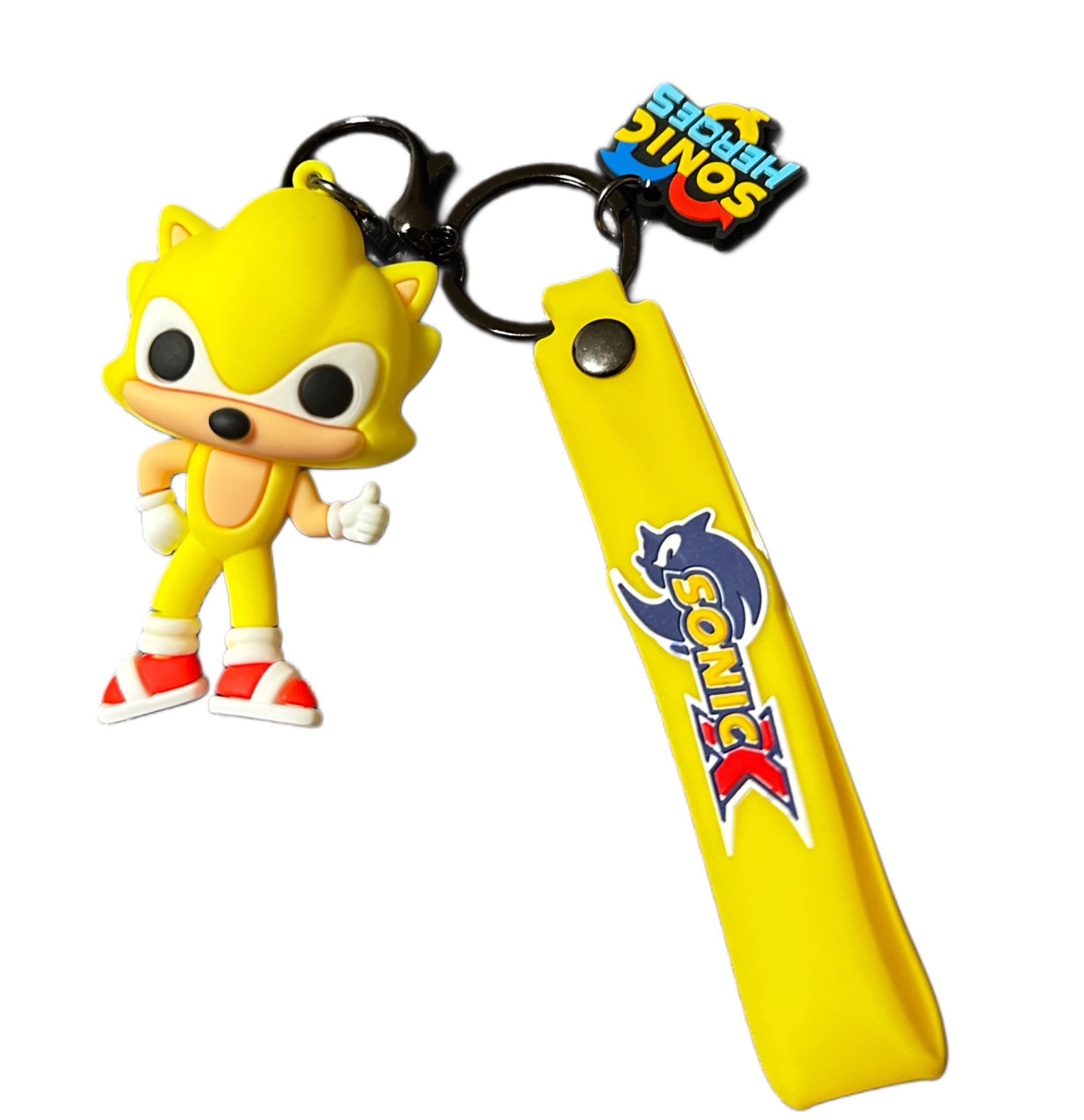 soma Schlüsselanhänger Schlüsselanhänger Sonic the Hedgehog 7cm Geschenk Cartoon gelb (1-tlg), Schlüsselanhänger Haustierschlüsselanhänger Geschenk Hund Frau Herren