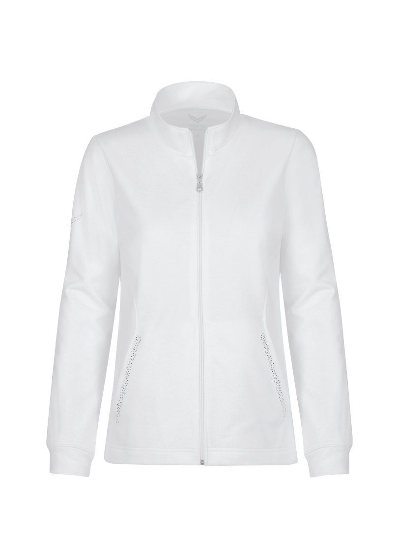 TRIGEMA Trigema Sweatjacke Jacke Sweat-Qualität weiss